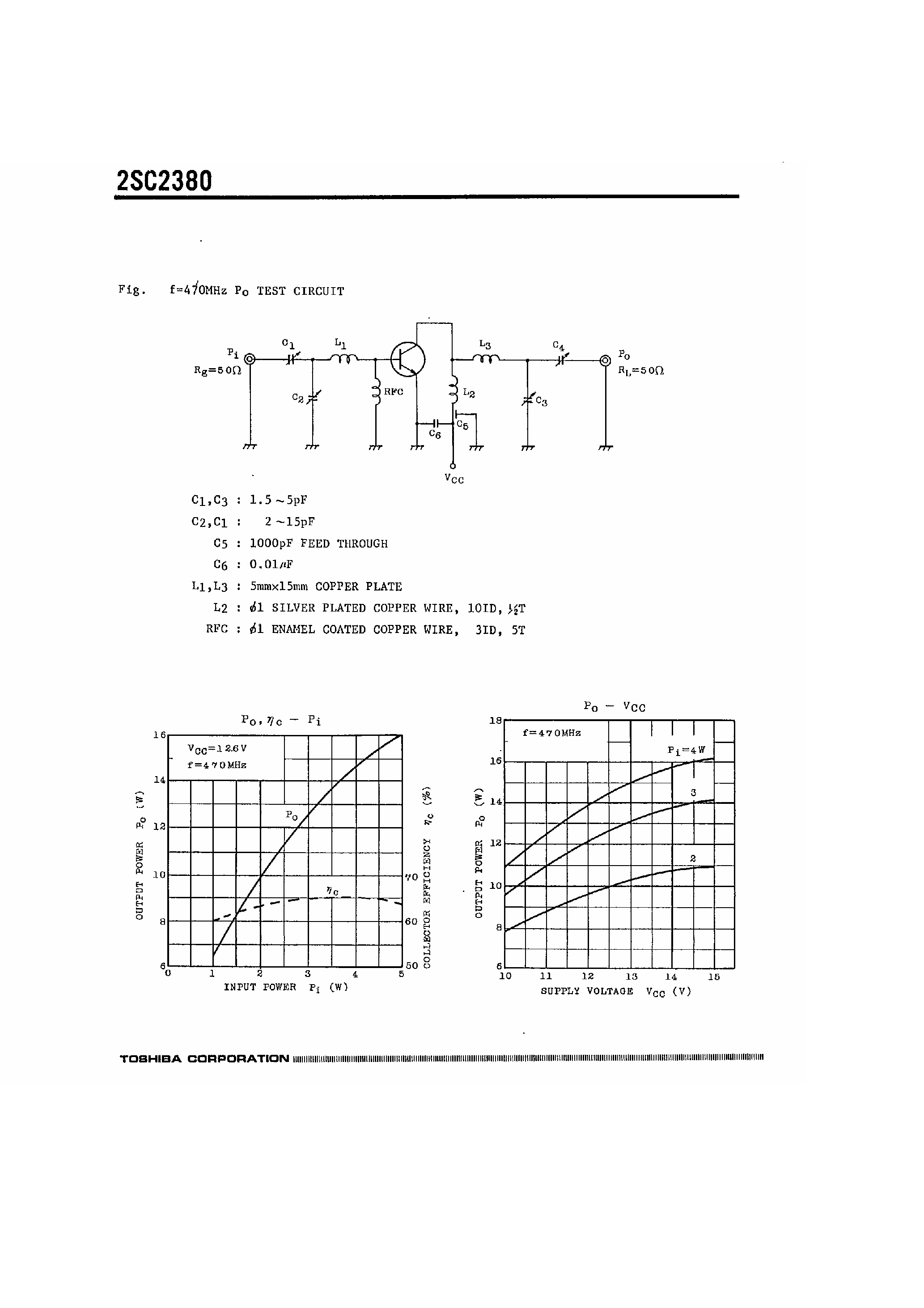 Datasheet 2SC2380 page 2 Datasheet 2SC2380 - Silicon NPN Epitaxial Planar Type page 2