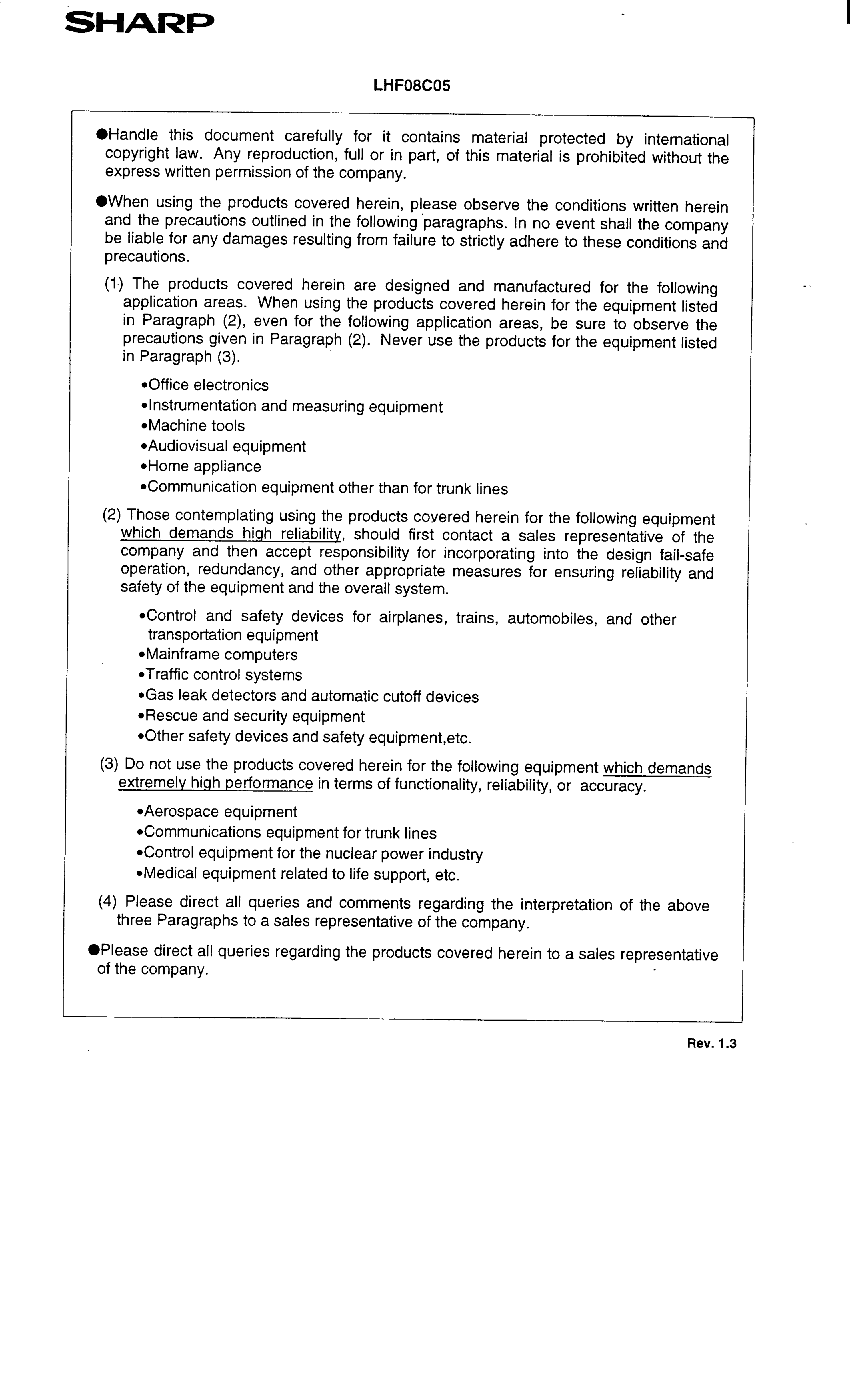 Datasheet LH28F008SCHT-85 - 8-MBIT(1 MB x 8) SmartVoltage Flash MEMORY page 2