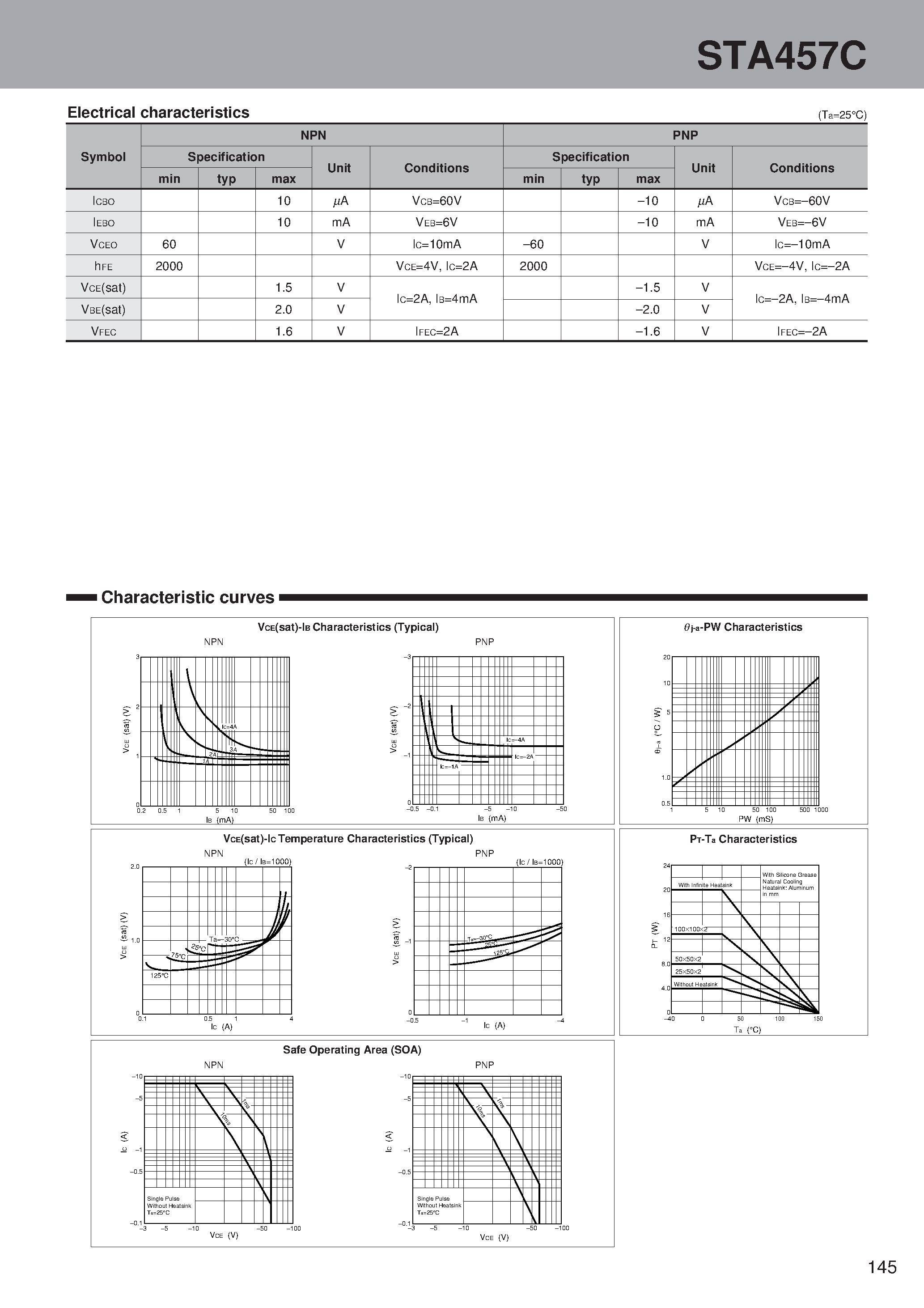 Даташит на микросхему STA457C страница 2 Даташит STA457C - PNP+NPN H-bridge страница 2