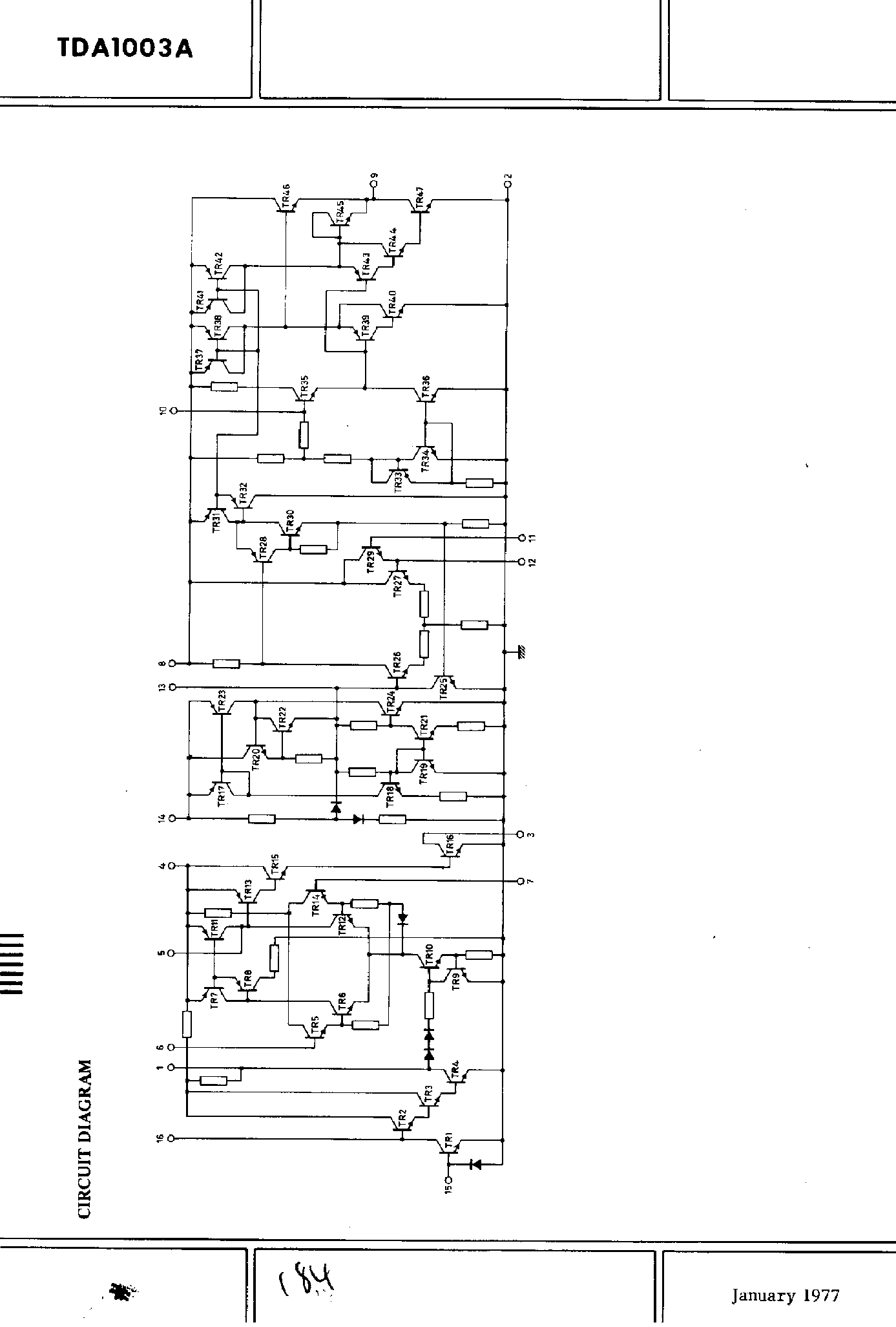 Datasheet TDA1003A page 2 Datasheet TDA1003A - Motor Regulator and Bias/Erase Oscillator Circuit page 2