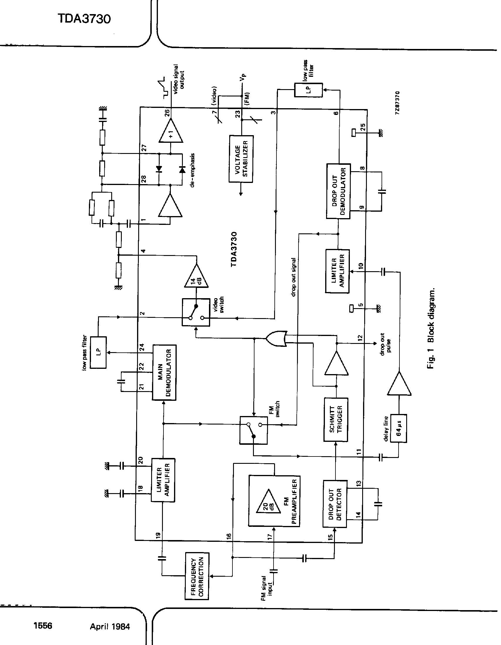 Datasheet TDA3730 page 2 Datasheet TDA3730 - Frequency Demodulator and Drop Out Compensator for Video Recoders page 2