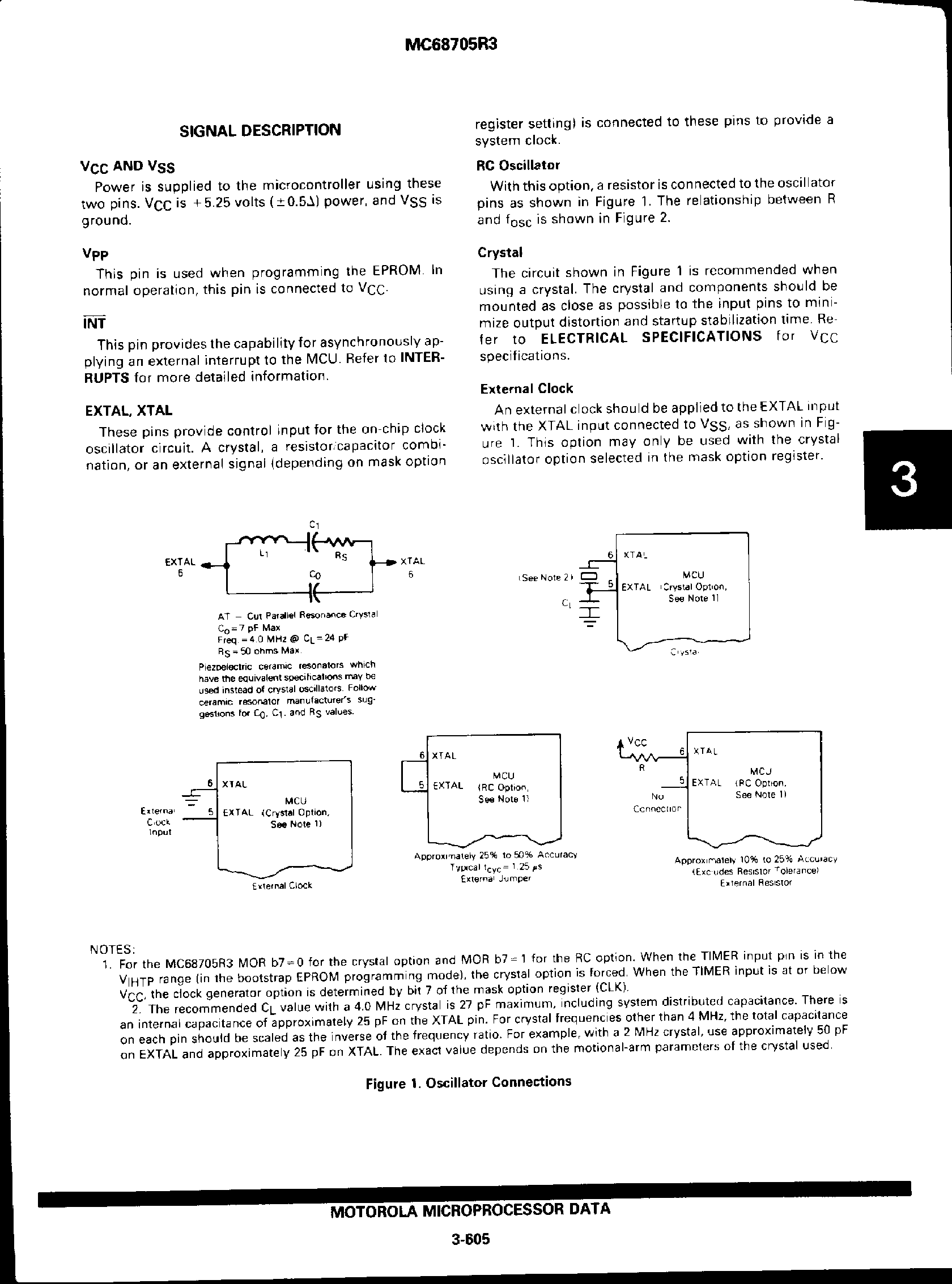 Datasheet MC68705R3 - 8-Bit EPROM Microcontroller Unit page 2