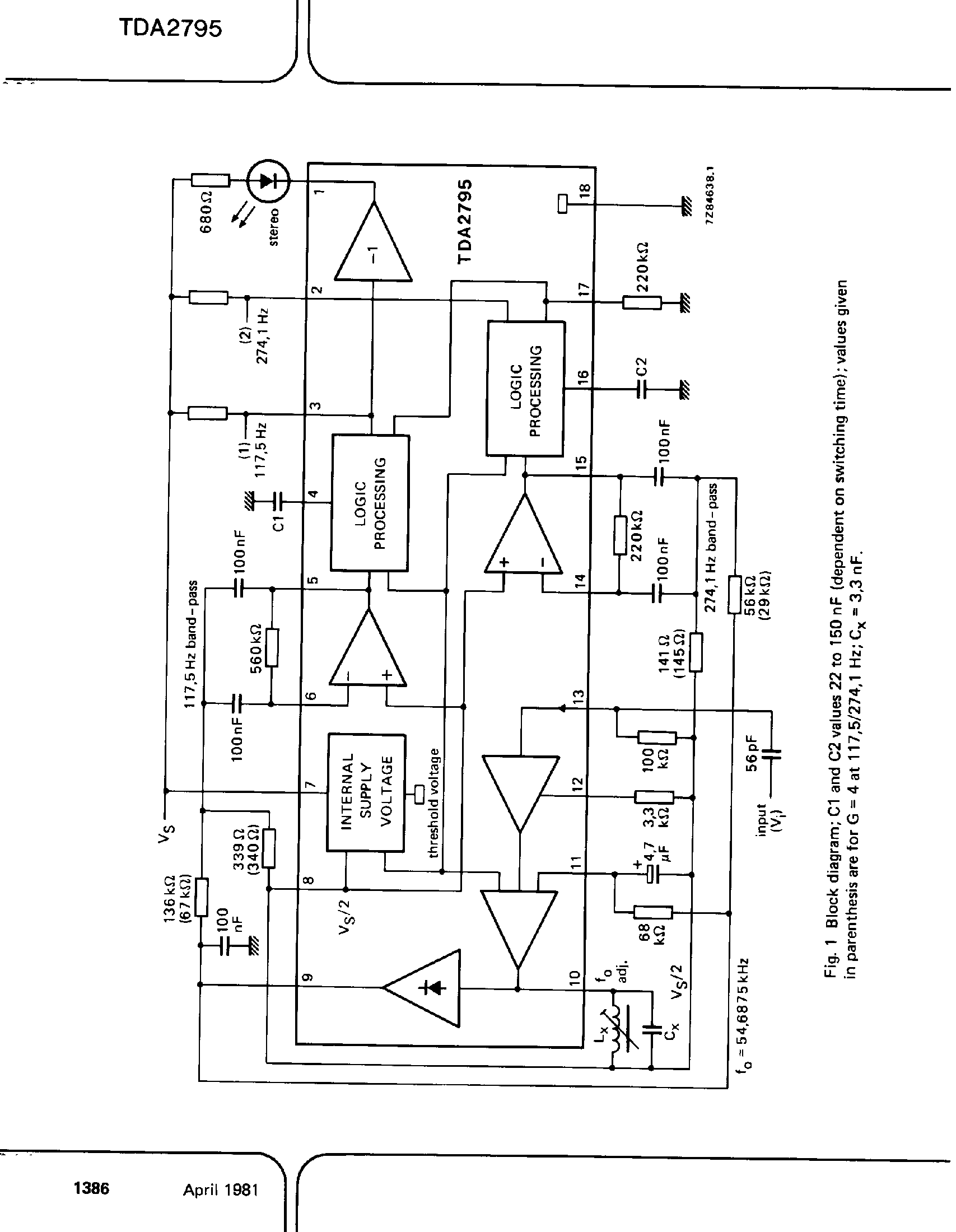 Datasheet TDA2795 - TV Stereo/Dual Sound Identification Decoder page 2