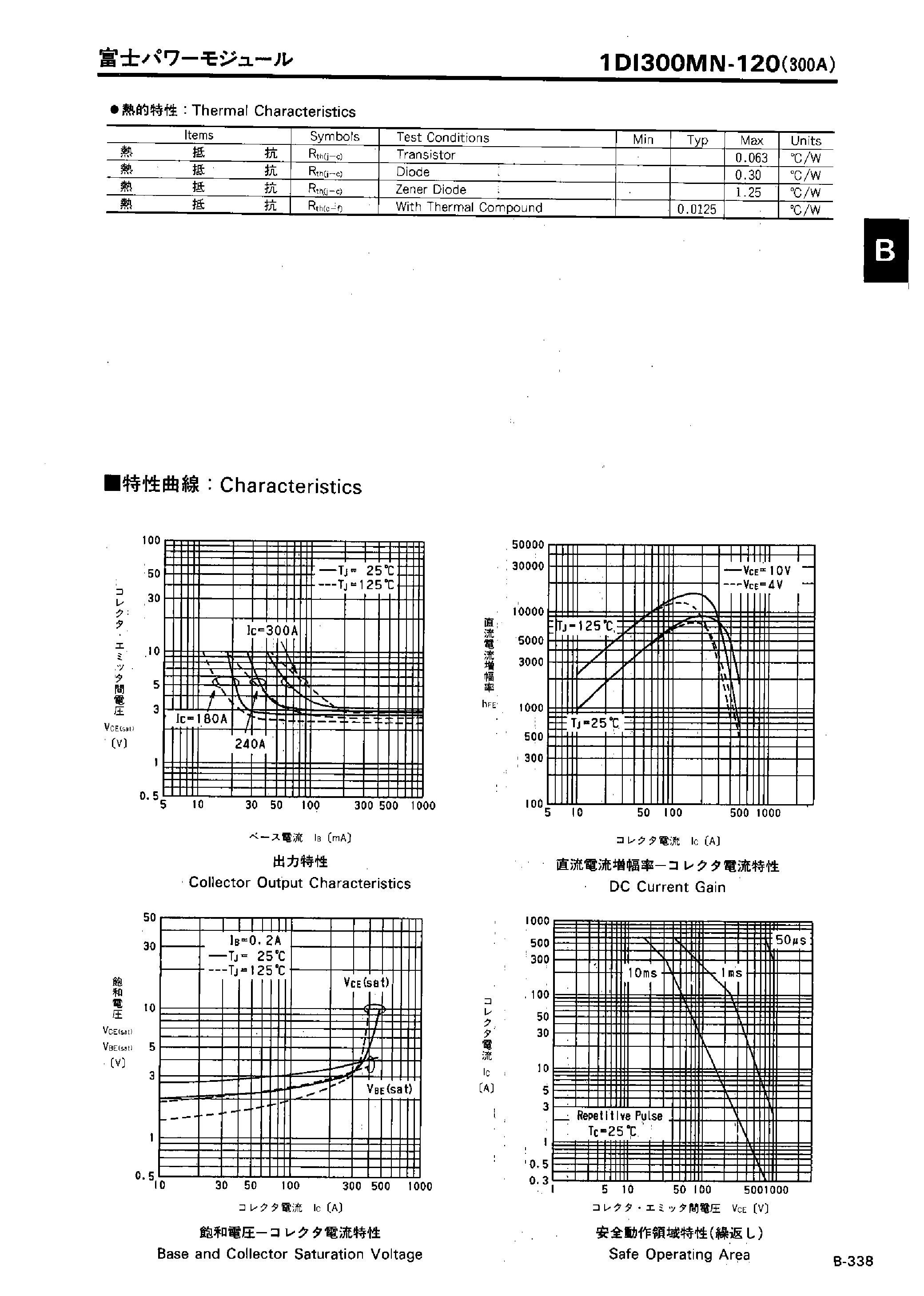 Datasheet 1DI300MN-120 - Power Transistor Module page 2