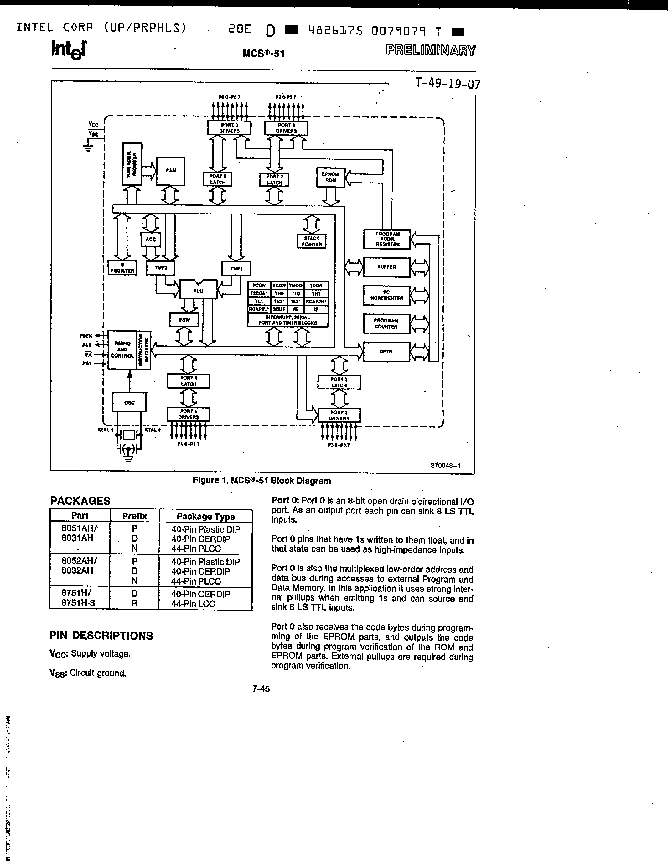 Даташит P8031AH - 8 Bit Control-Oriented Microcomputers страница 2