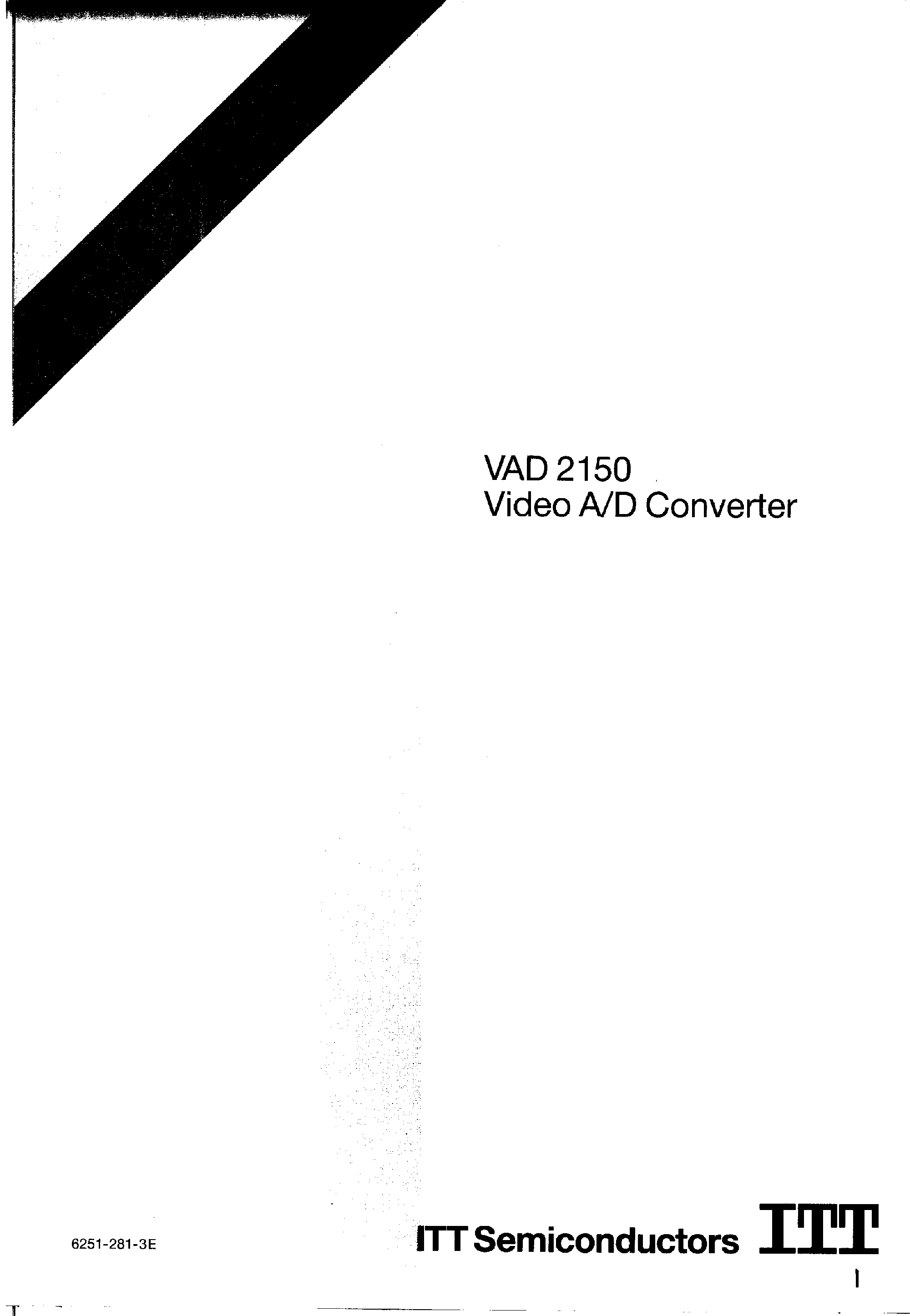 Datasheet VAD2150 - Video A/D Converter page 1