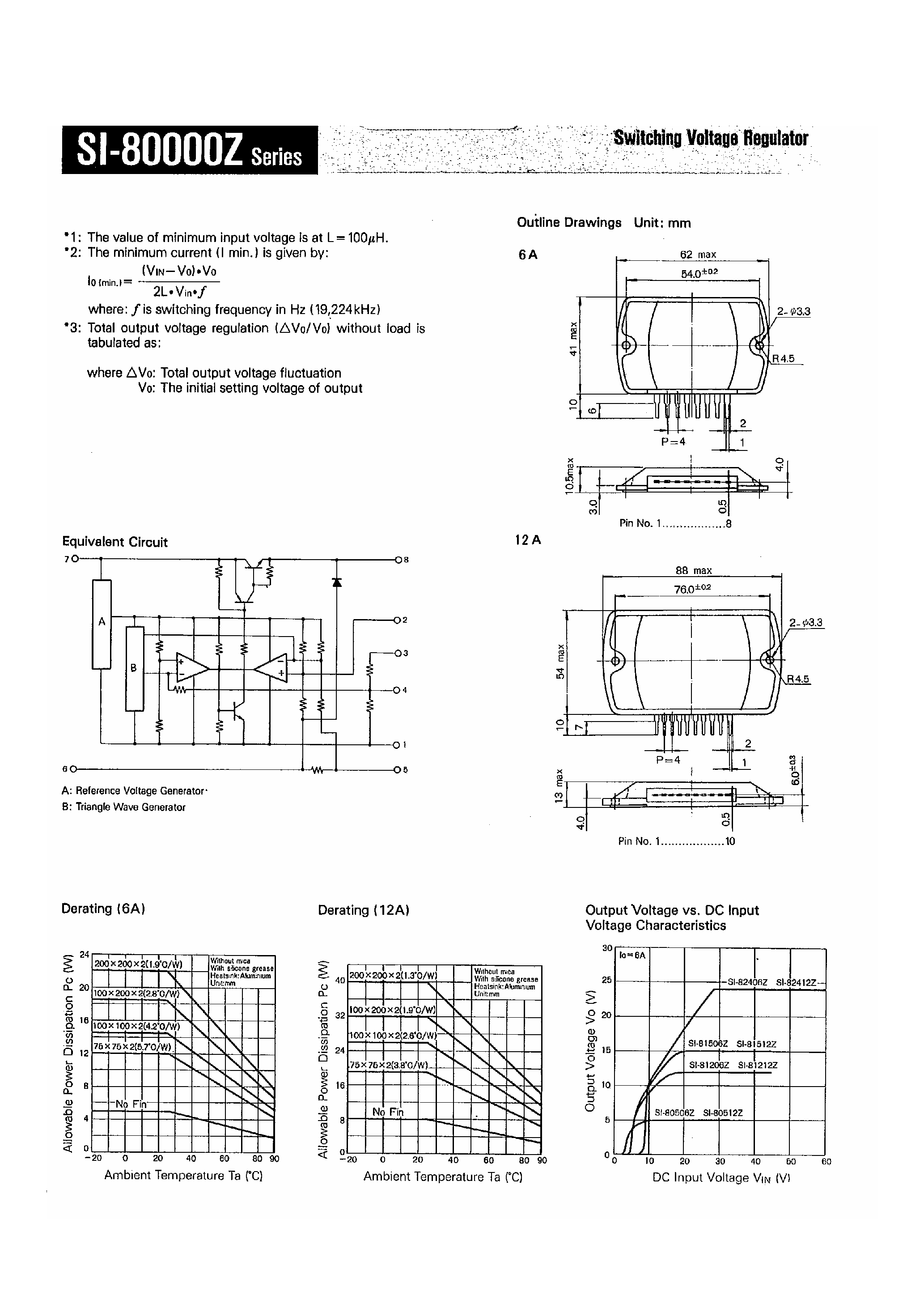 Datasheet SI82406Z page 2 Datasheet SI82406Z - (SI80000Z Series) Switching Voltage Regulator page 2