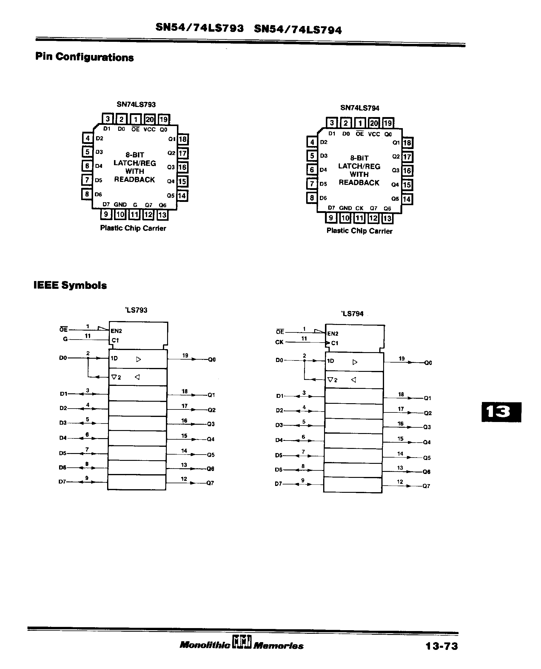 Даташит на микросхему 74LS793 страница 2 Даташит 74LS793 - 8 Bit Latch / Register with Readback страница 2