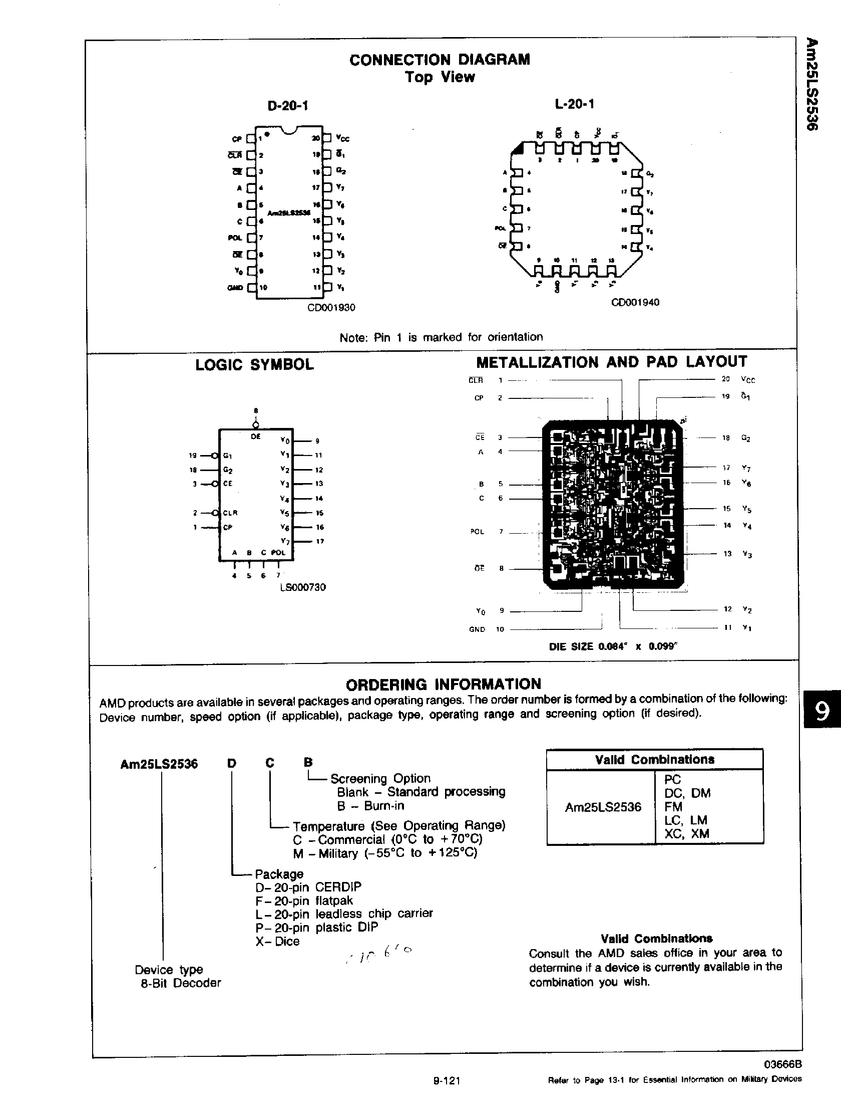 Datasheet AM25LS2536 - 8 Bit Decoder with Control Storage page 2