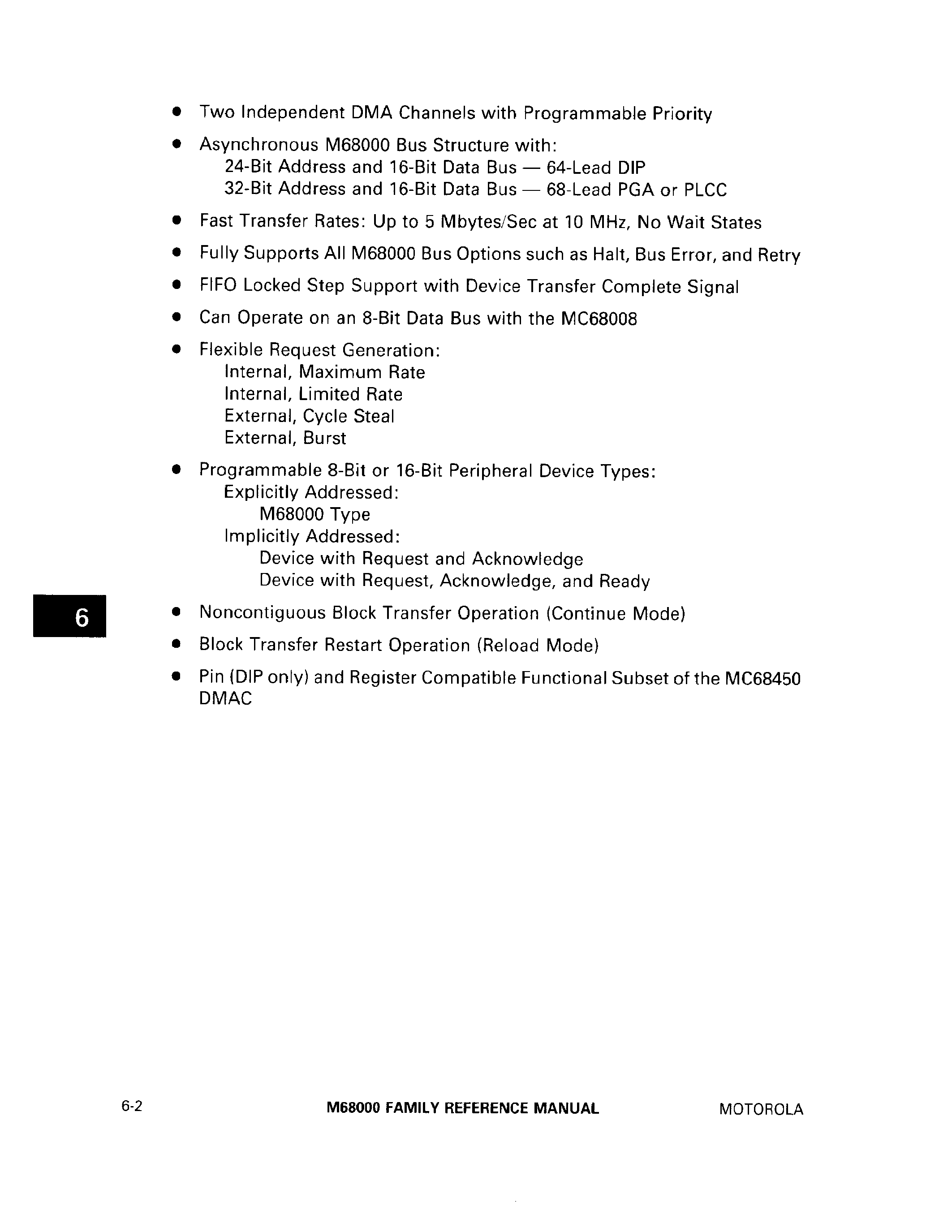 Datasheet MC68440 - Dual-Channel Direct Memory Access Controller page 2