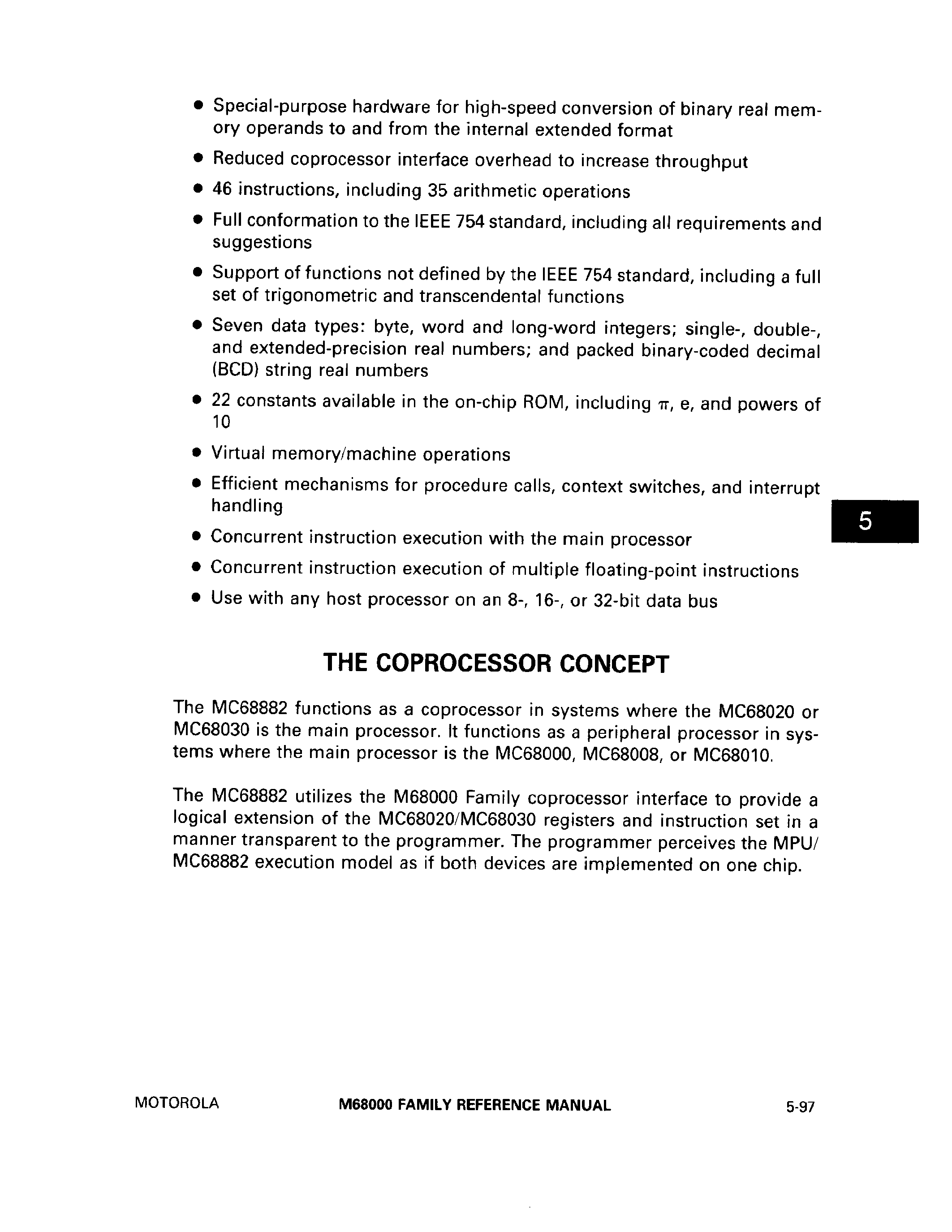 Datasheet MC68882 - HCMOS Enhanced Floating-Point Coprocessor page 2