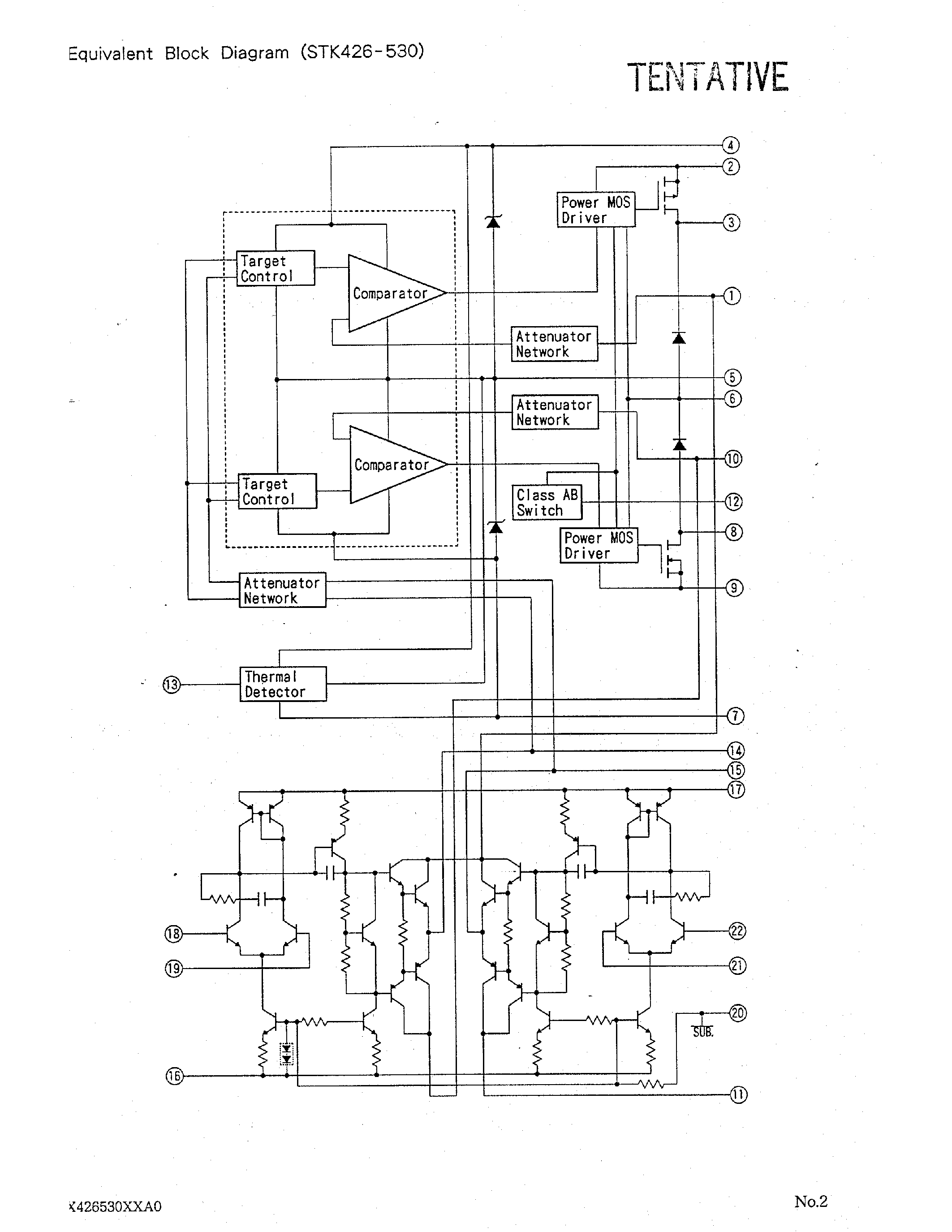 Datasheet STK426-530 - 2 CHANNEL HIGH EFFICIENCY AF POWER AMPLIFIER page 2