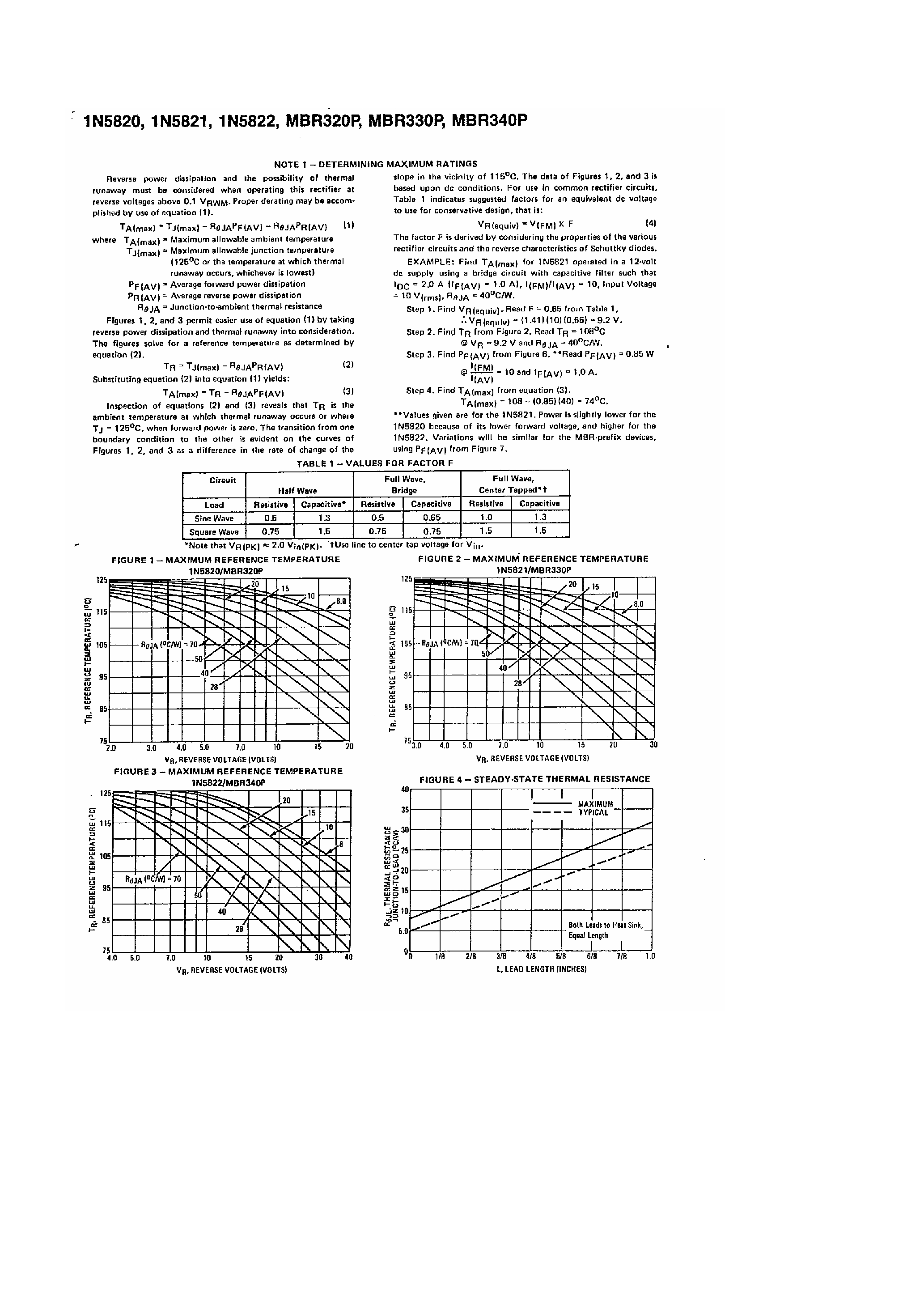 Datasheet MBR330P page 2 Datasheet MBR330P - (MBR3xxP) Axial Lead Rectifiers page 2