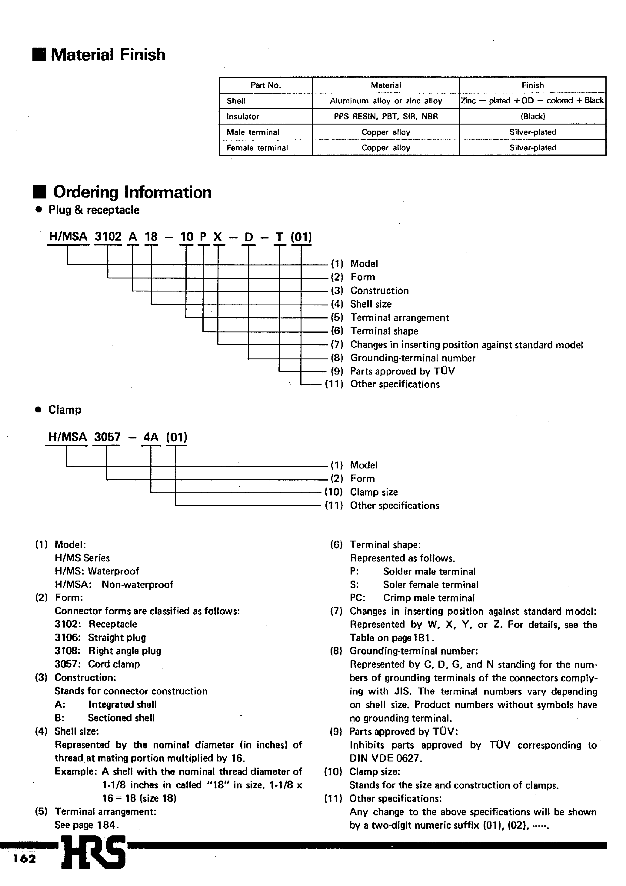Datasheet MS3108B page 2 Datasheet MS3108B - H/MS Series Circular Connectors page 2