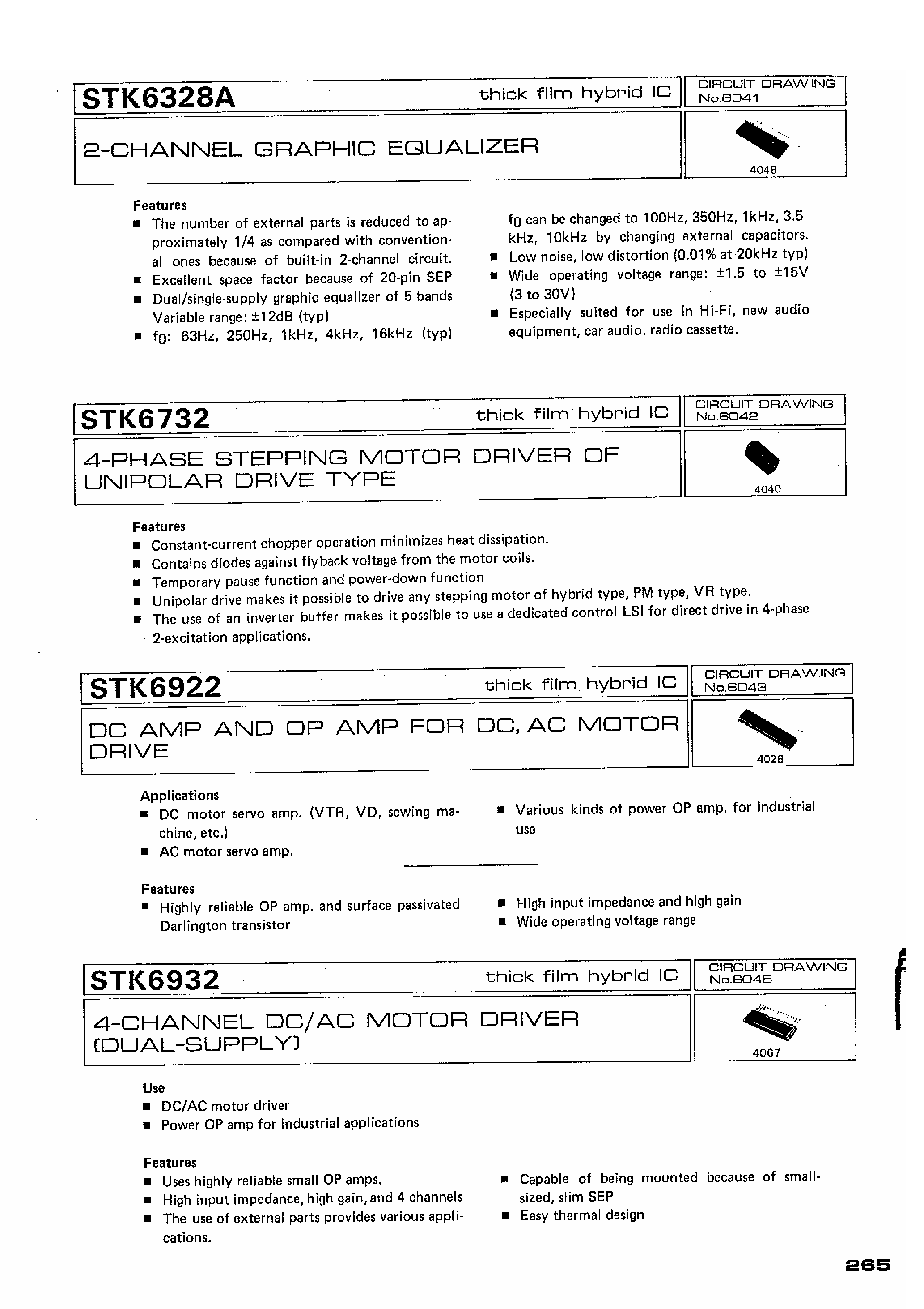 Datasheet STK6328A page 1 Datasheet STK6328A - 2 Channel Graphic Equalizer page 1