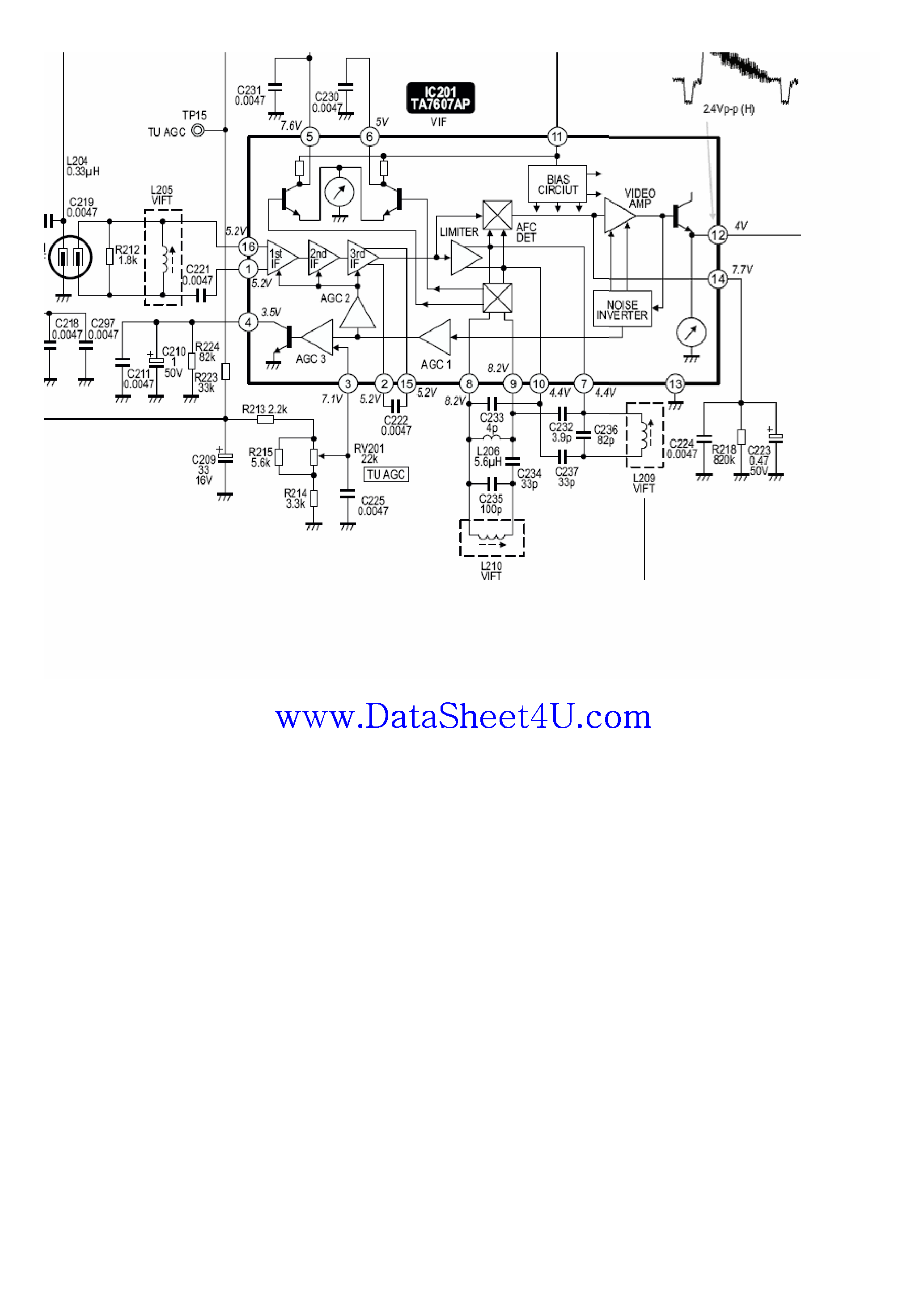 Datasheet TA7607AP - TA7607AP page 1