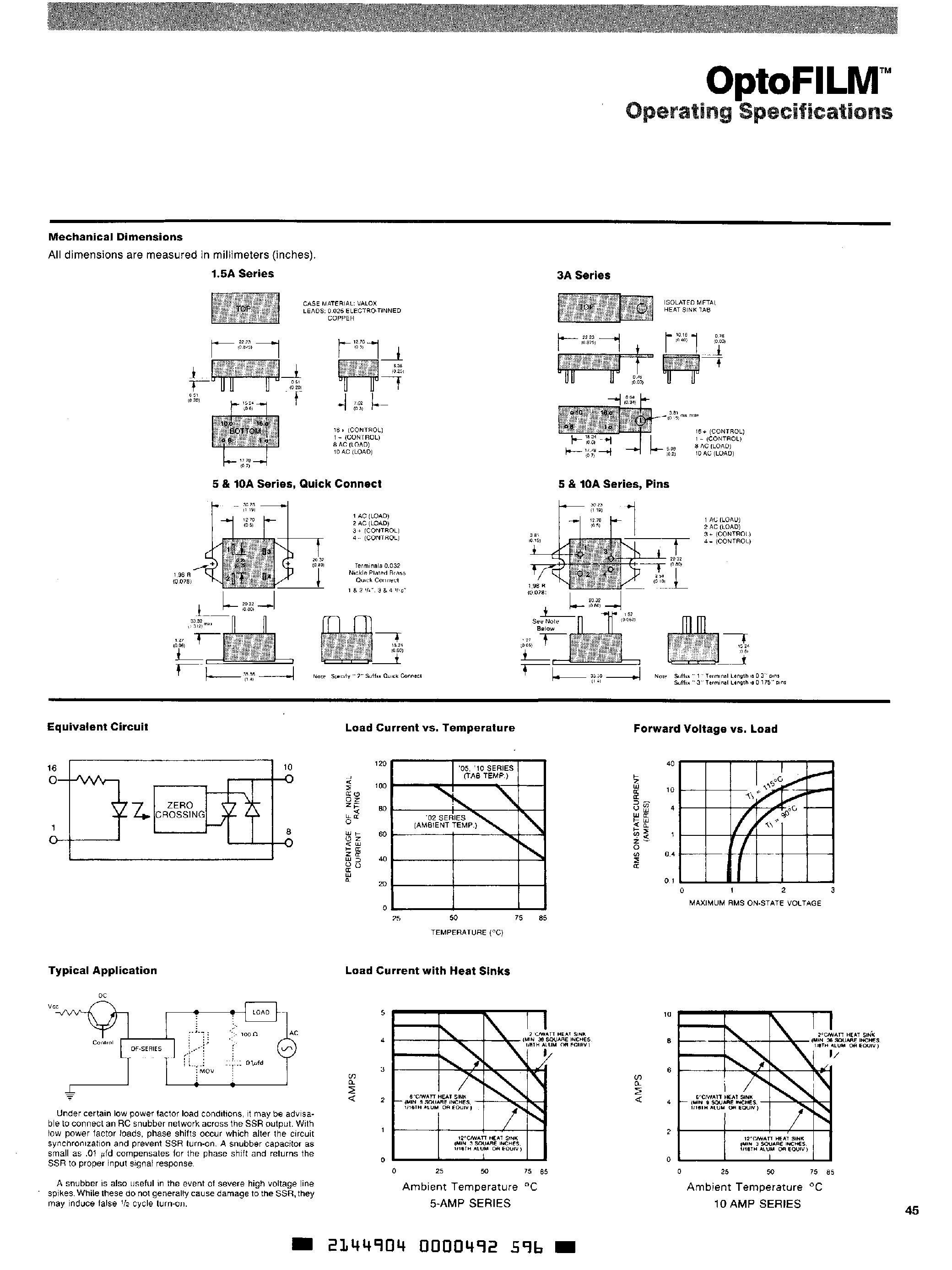 Datasheet OFA2405 - Solid State Switches page 2