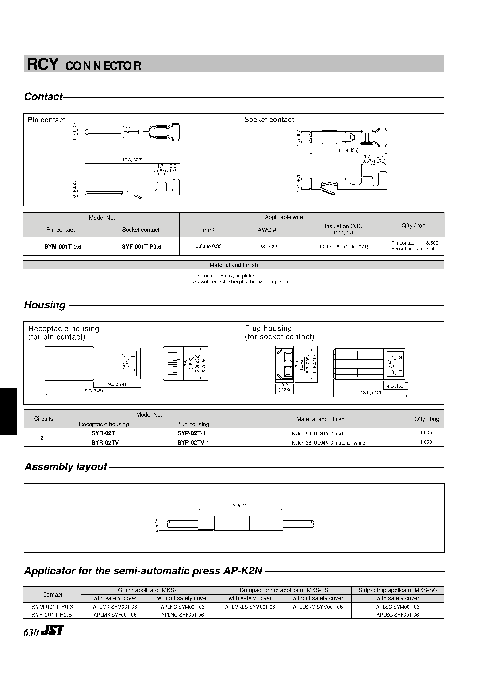 Даташит на микросхему SYR02T страница 2 Даташит SYR02T - RCY Connector страница 2