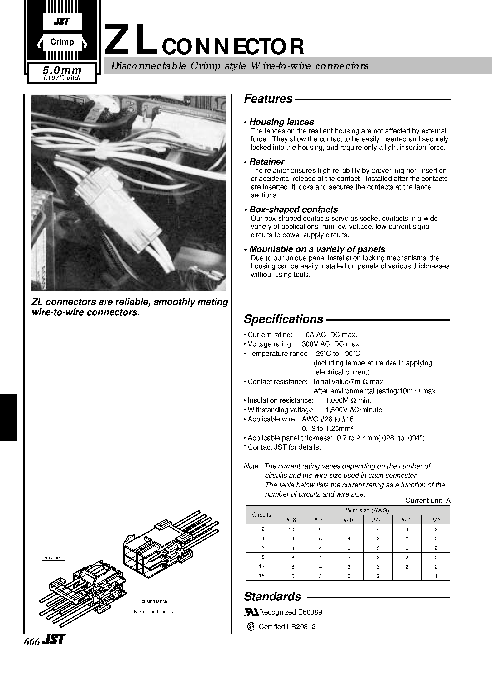 Datasheet SZM-41T-P0.7 - ZL Connector page 1