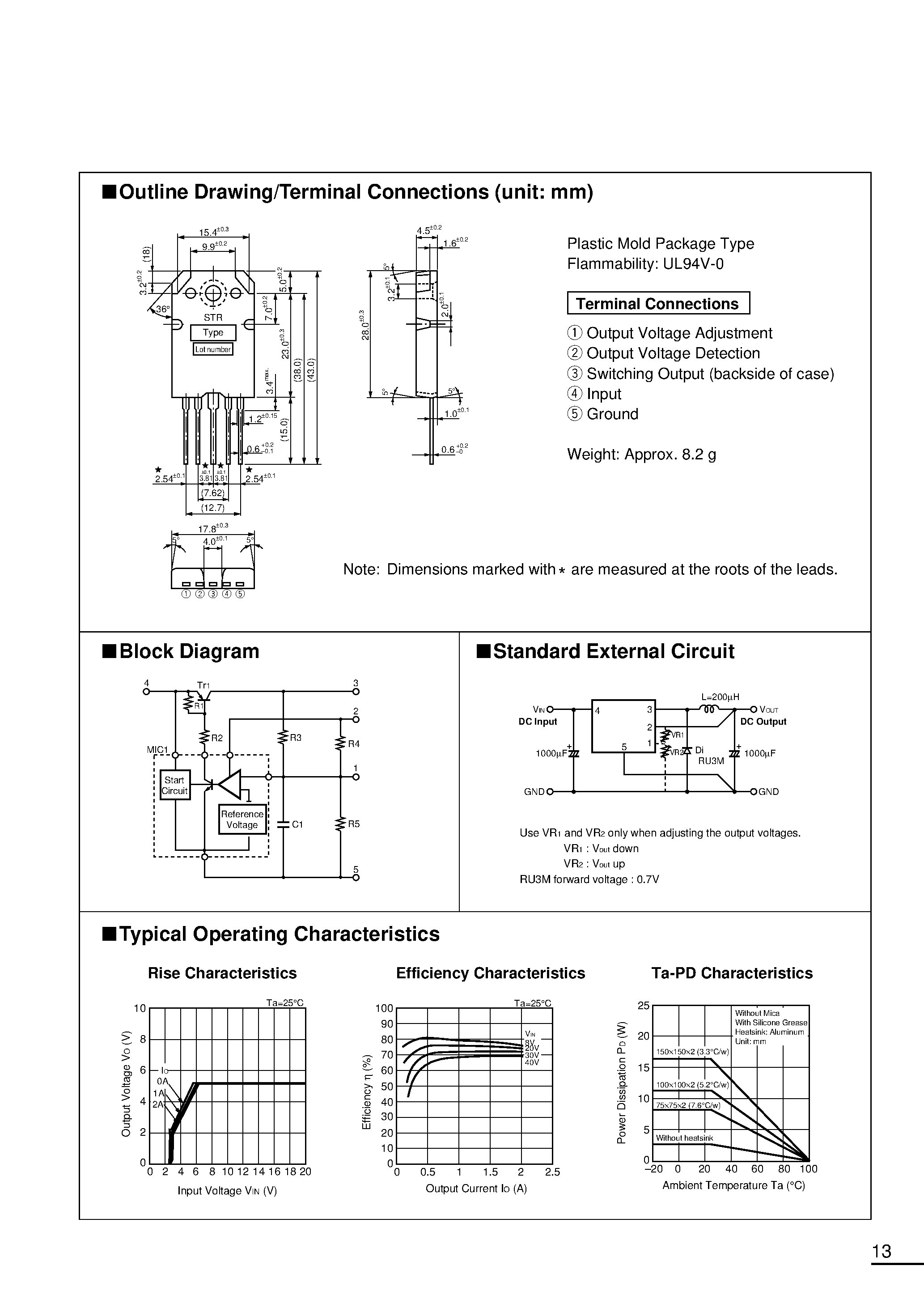 Datasheet STR20000 page 2 Datasheet STR20000 - (STR2000 Series) Switching Type page 2