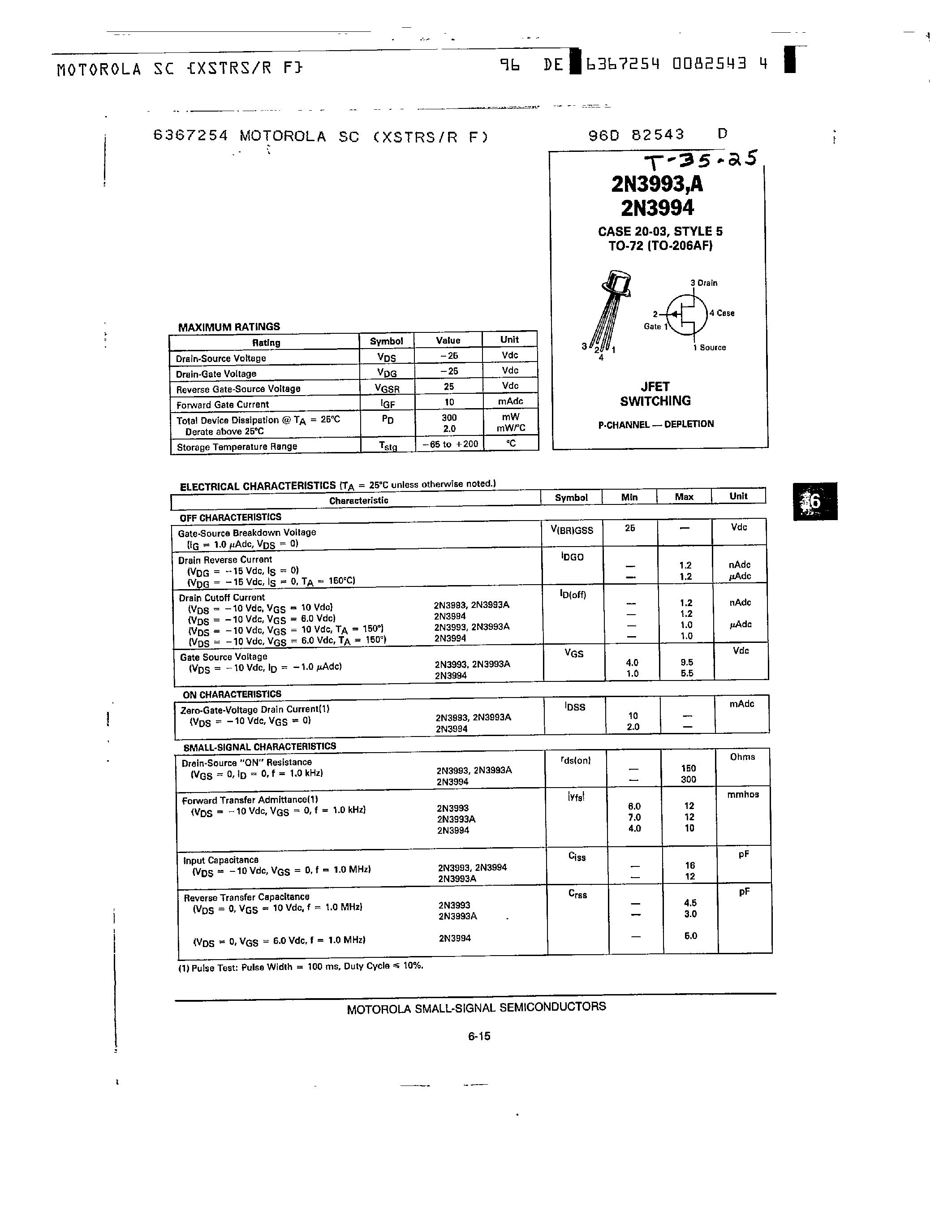 Datasheet MPQ2907 page 2 Datasheet MPQ2907 - (MPQ2906) QUAD SWITCHING TRANSISTOR page 2