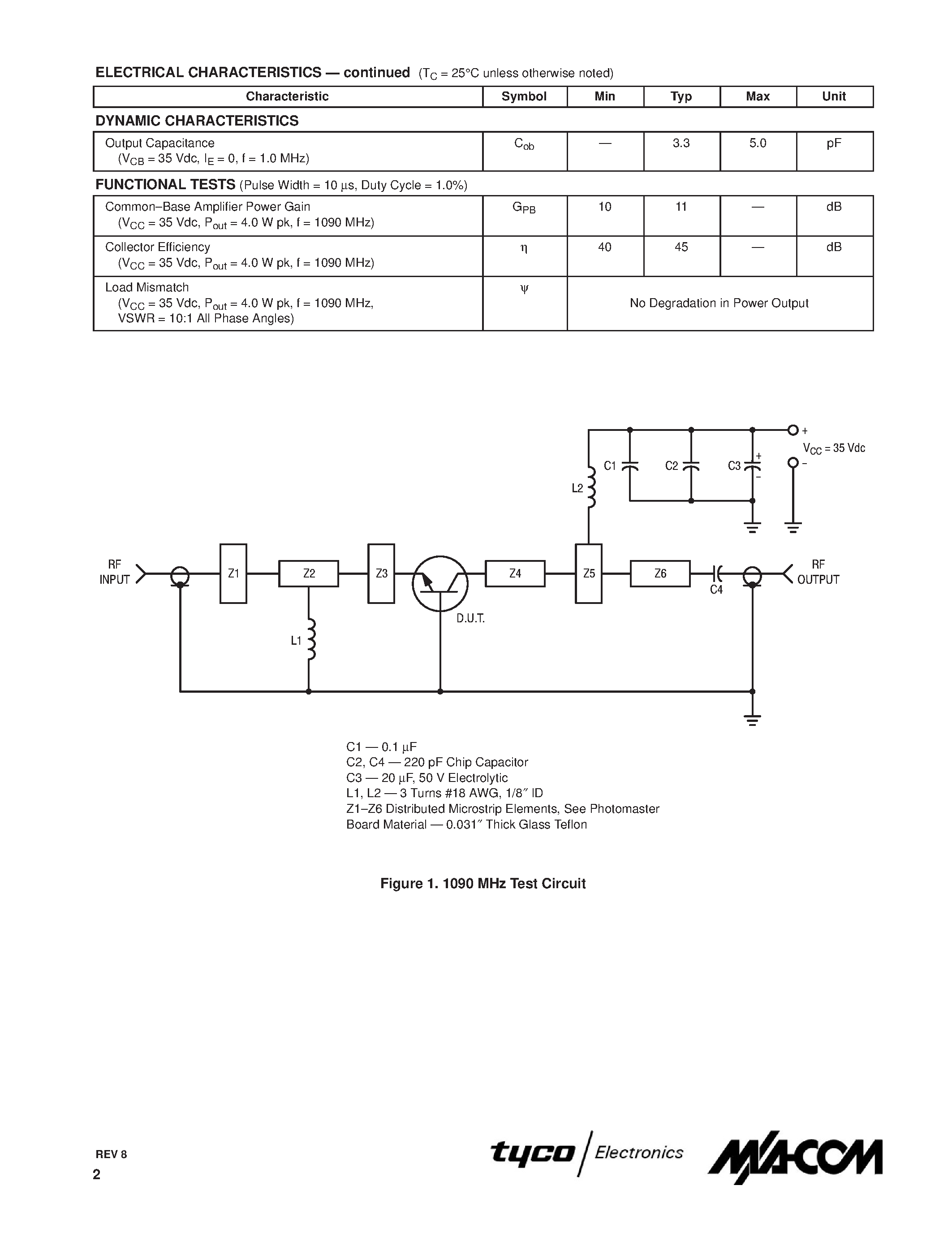 Datasheet MRF1004MB page 2 Datasheet MRF1004MB - MICROWAVE POWER TRANSISTORS NPN SILICON page 2