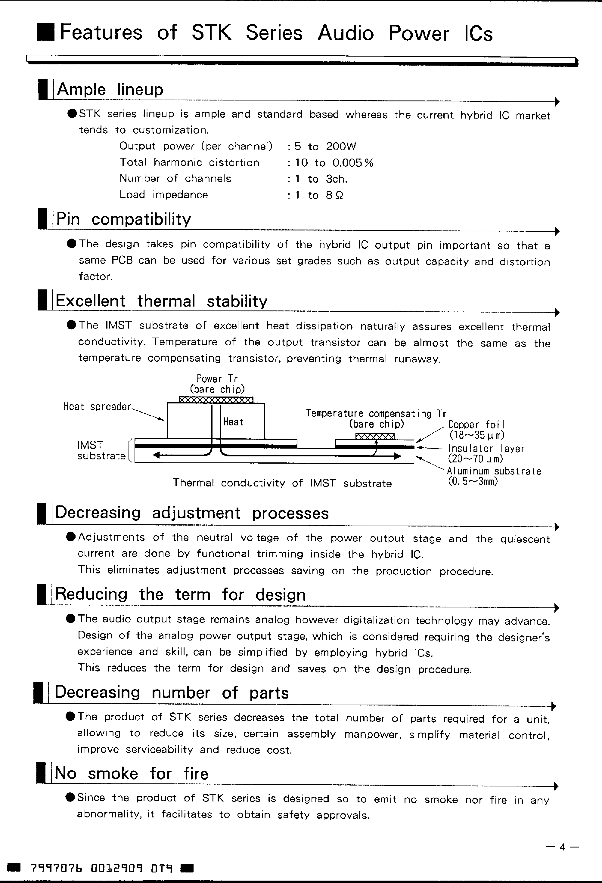 Datasheet STK4204MKx page 2 Datasheet STK4204MKx - Features of the IMST Hybrid ICs page 2