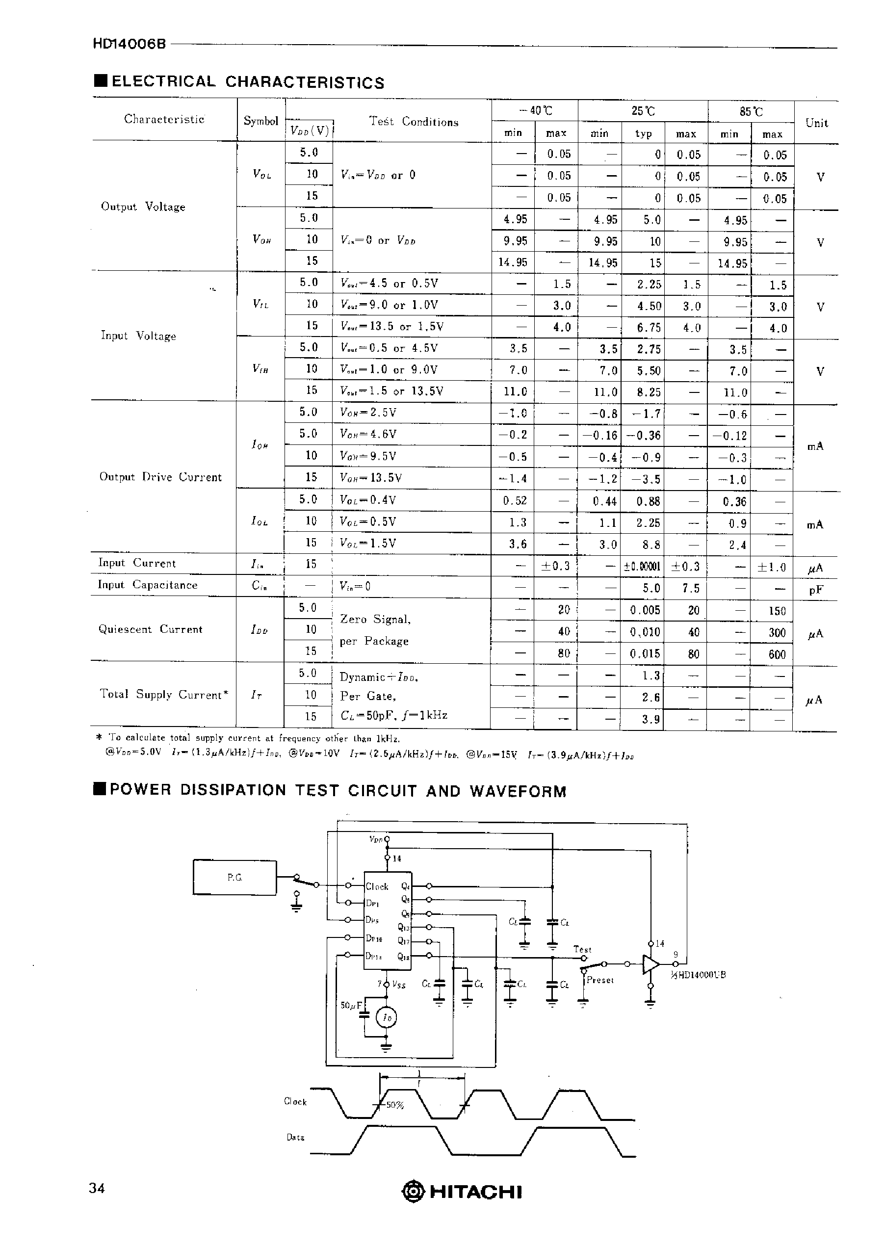 Даташит на микросхему D14006 страница 2 Даташит D14006 - 18-bit Static Shift Register страница 2