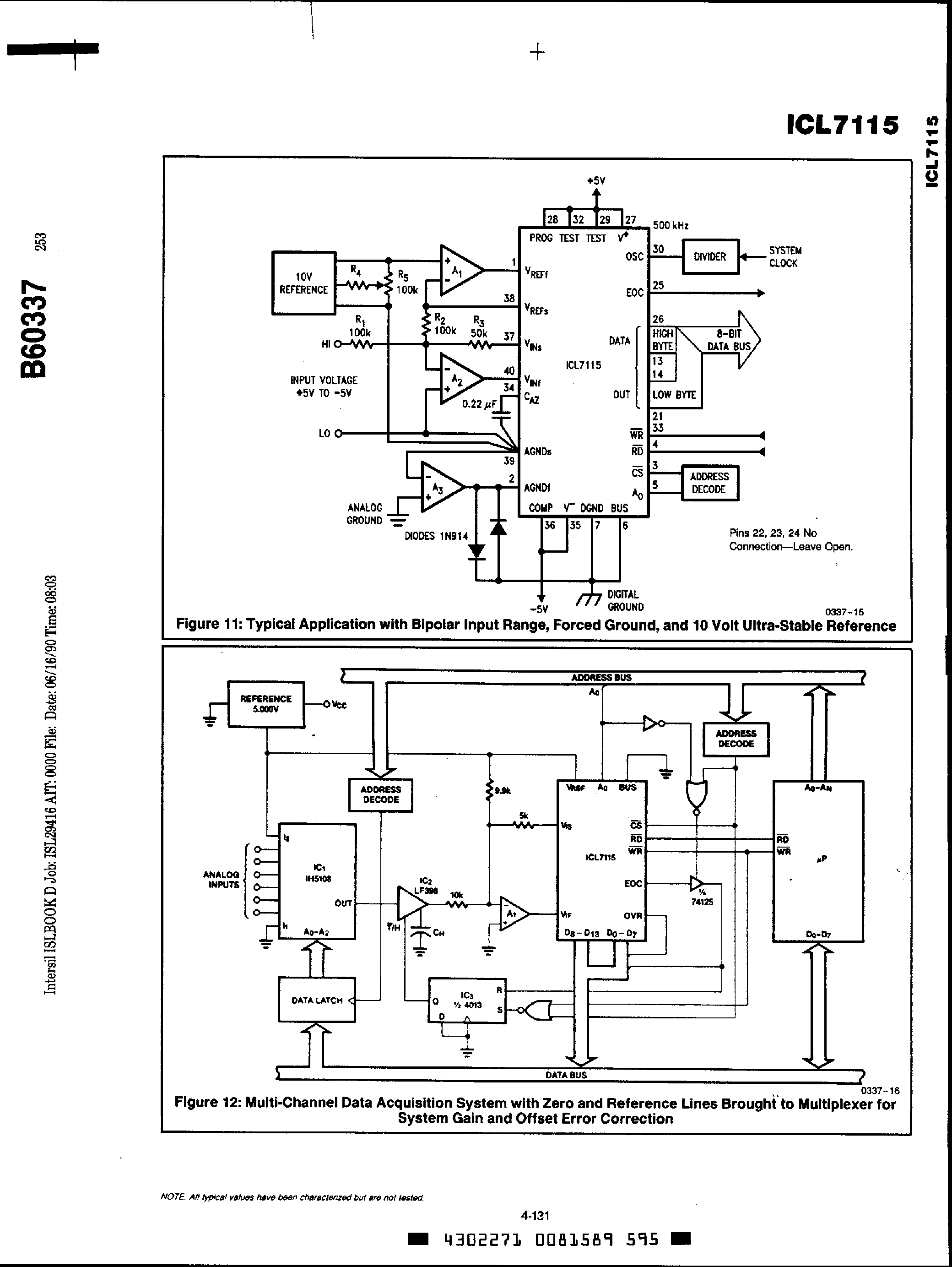 Даташит ICL7115 - 14 Bit High Speed CMOS A/D Converter страница 2
