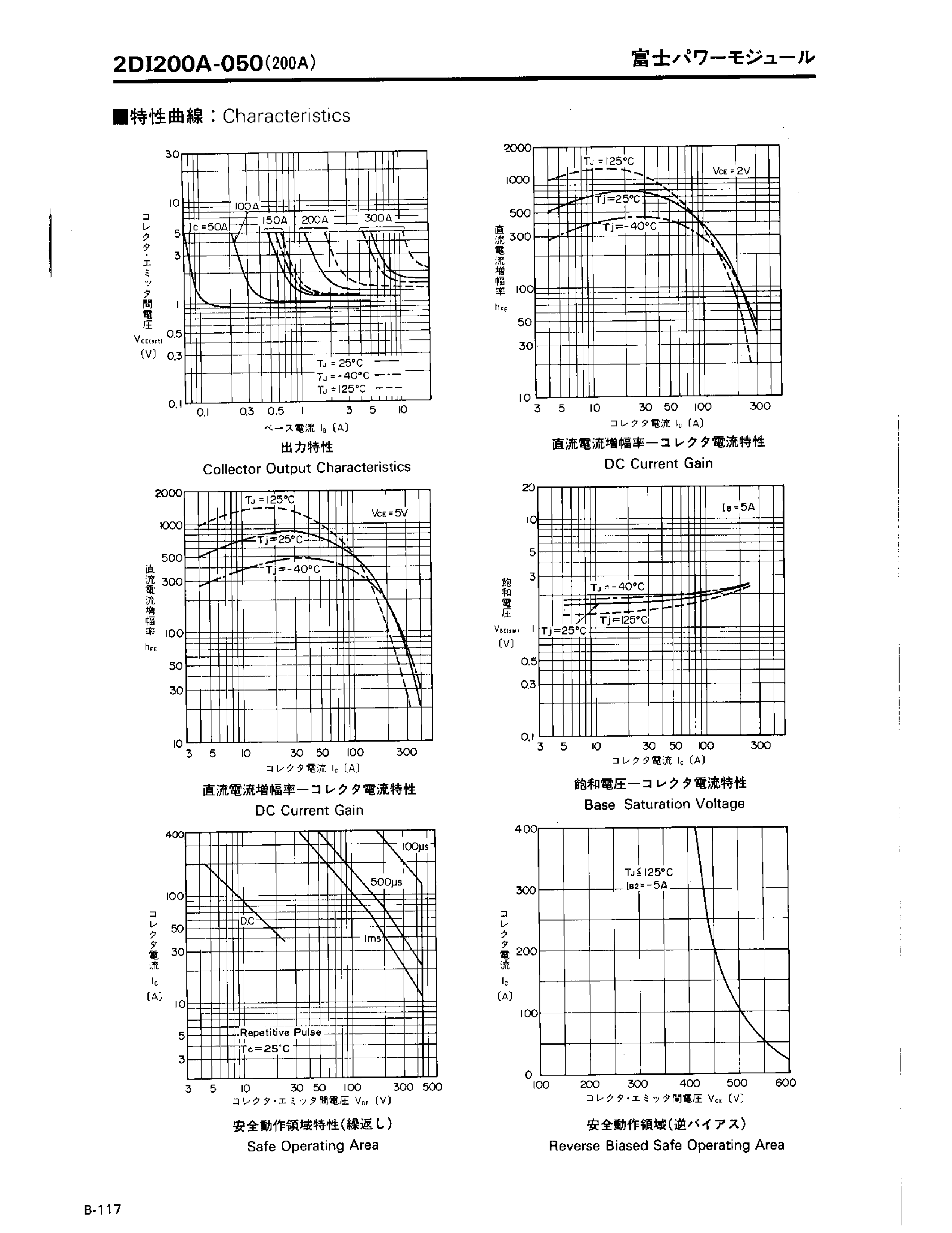Datasheet 2DI200A-050 page 2 Datasheet 2DI200A-050 - POWER TRANSISTOR MODULE page 2