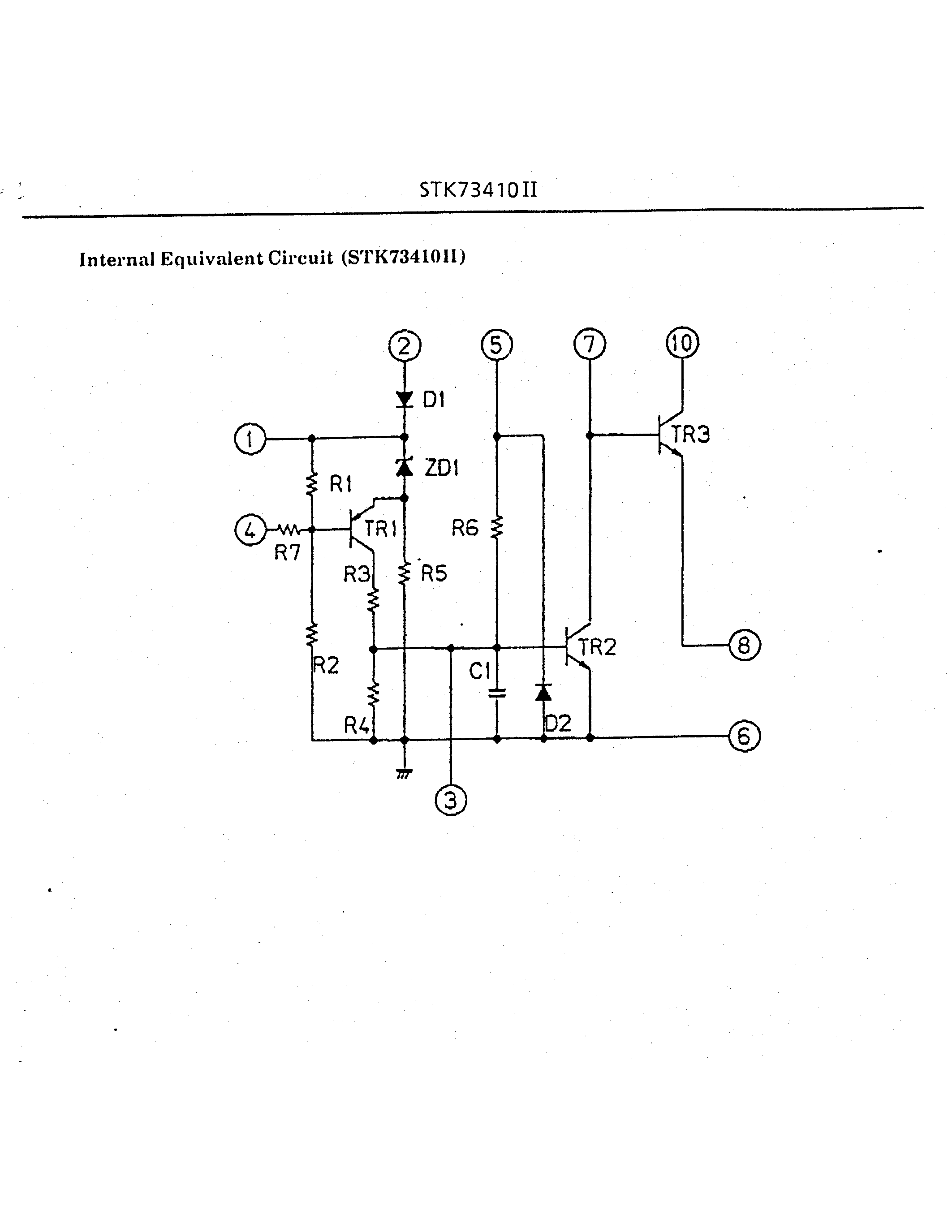 Datasheet STK73410II - Voltage Regulator for TV / VTR Use page 2