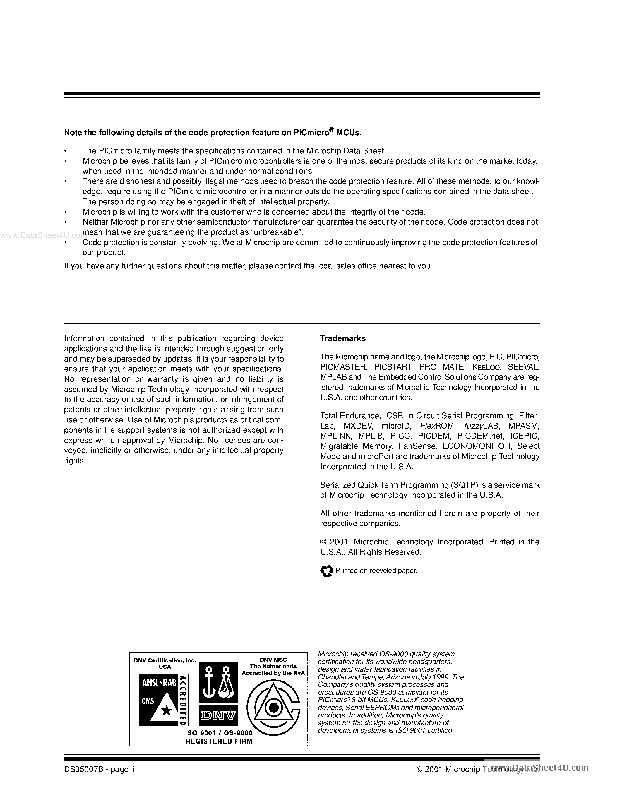 Даташит PIC16F84A - 18-pin Enhanced Flash/EEPROM 8-Bit Microcontroller страница 2