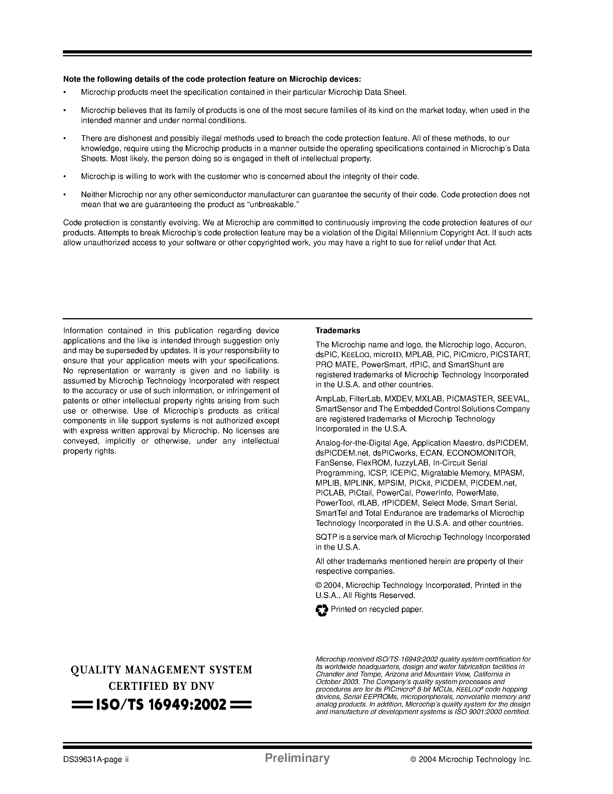 Даташит PIC18F2520 - 28/40/44-Pin Enhanced Flash Microcontrollers with 10-Bit A/D and nanoWatt Technology страница 2