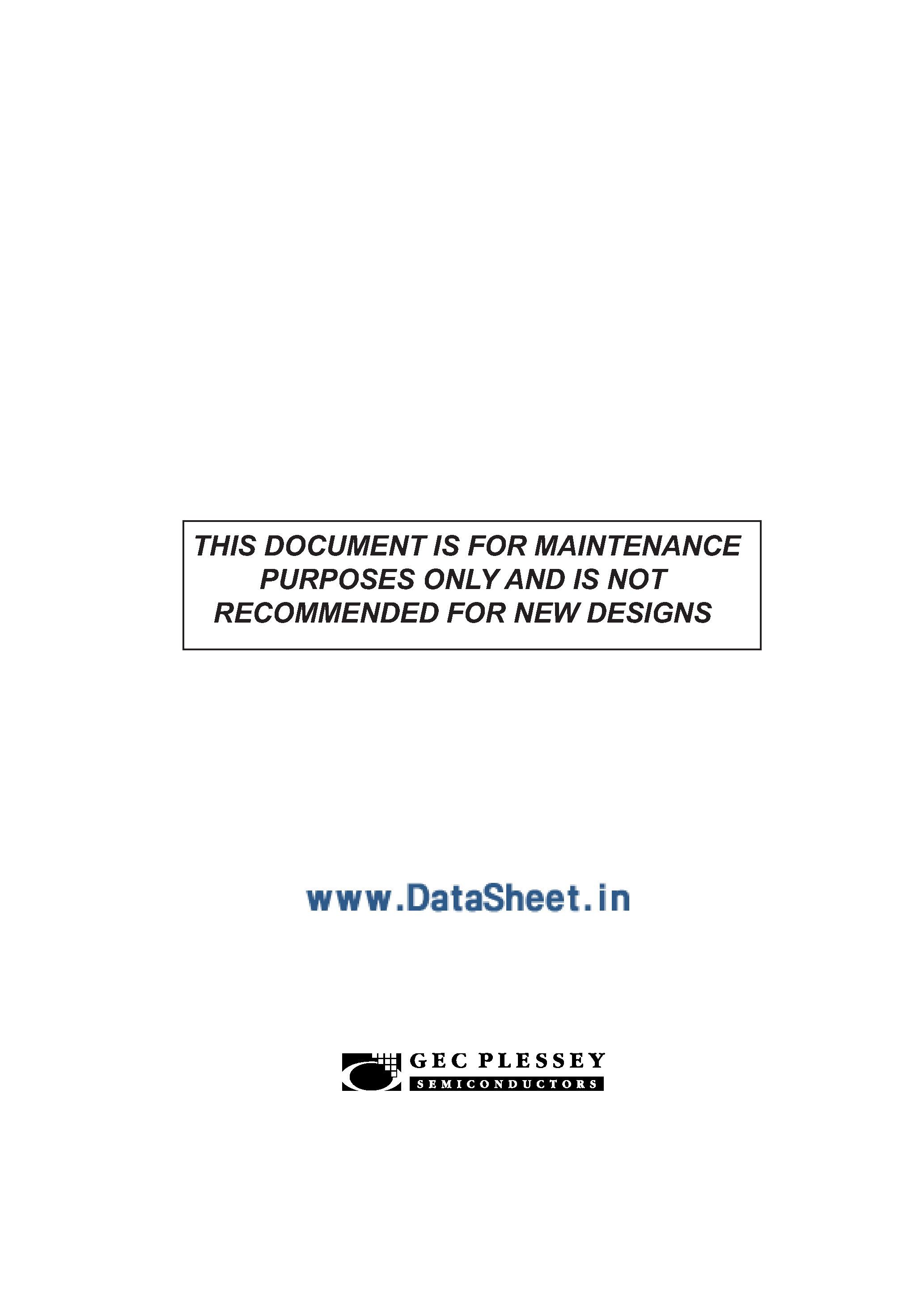 Datasheet MA818 - 3 Phase / Pulse Width Modulation Waveform Generator page 1