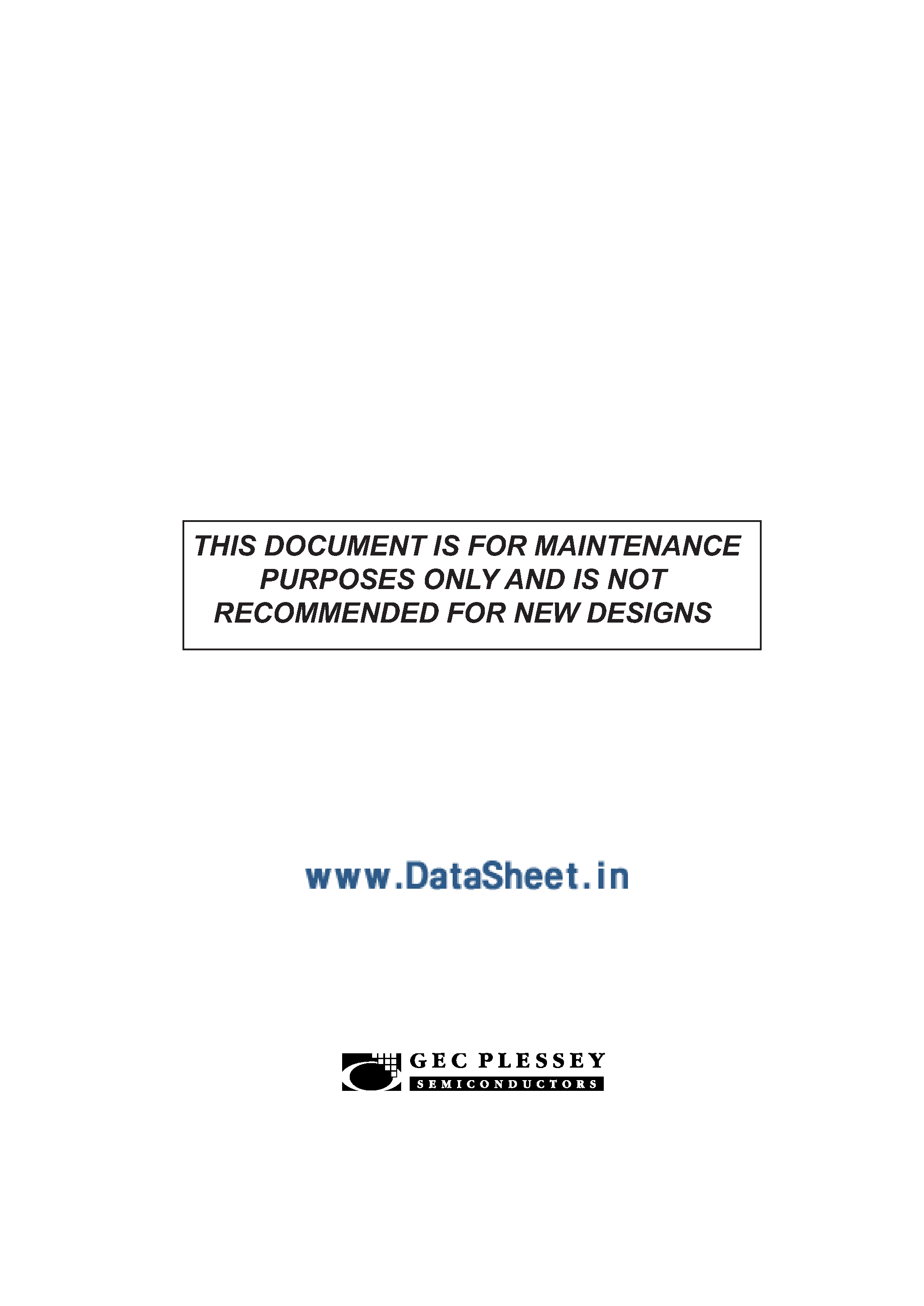 Datasheet MA828 - 3 Phase / Pulse Width Modulation Waveform Generator page 1