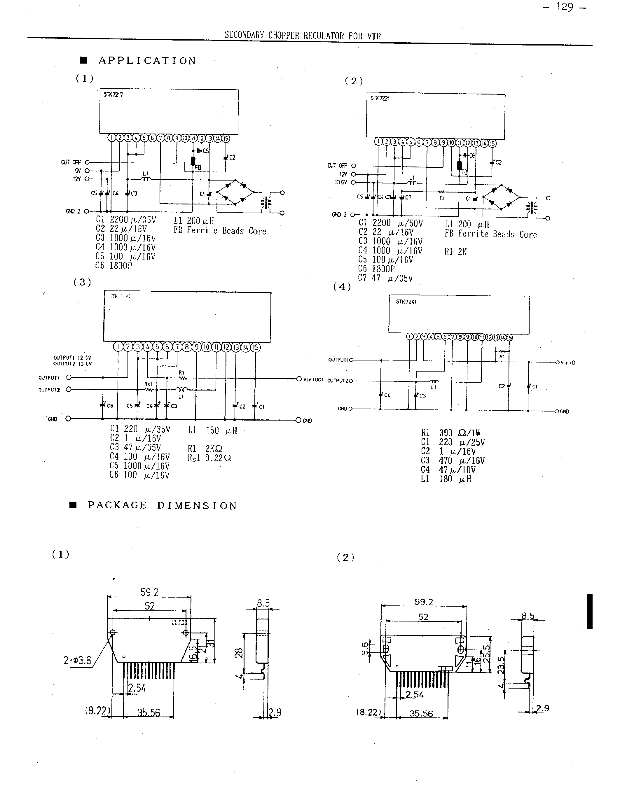 Datasheet STK7221 page 2 Datasheet STK7221 - SECONDARY CHOPPER REGULATOR FOR VTR page 2