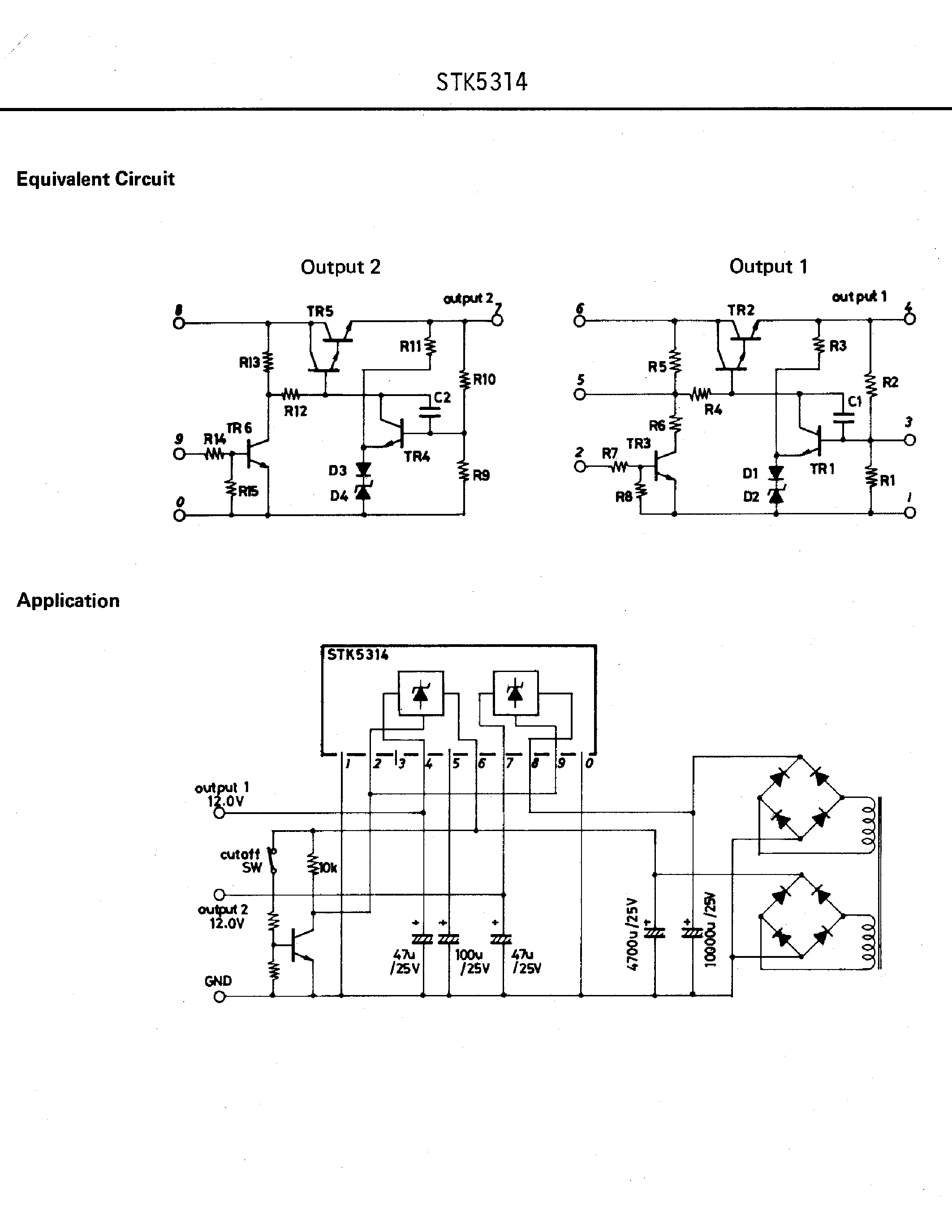 Даташит STK5314 - Thick Film Hybrid Integrated Circuit VOLTAGE REGULATOR страница 2