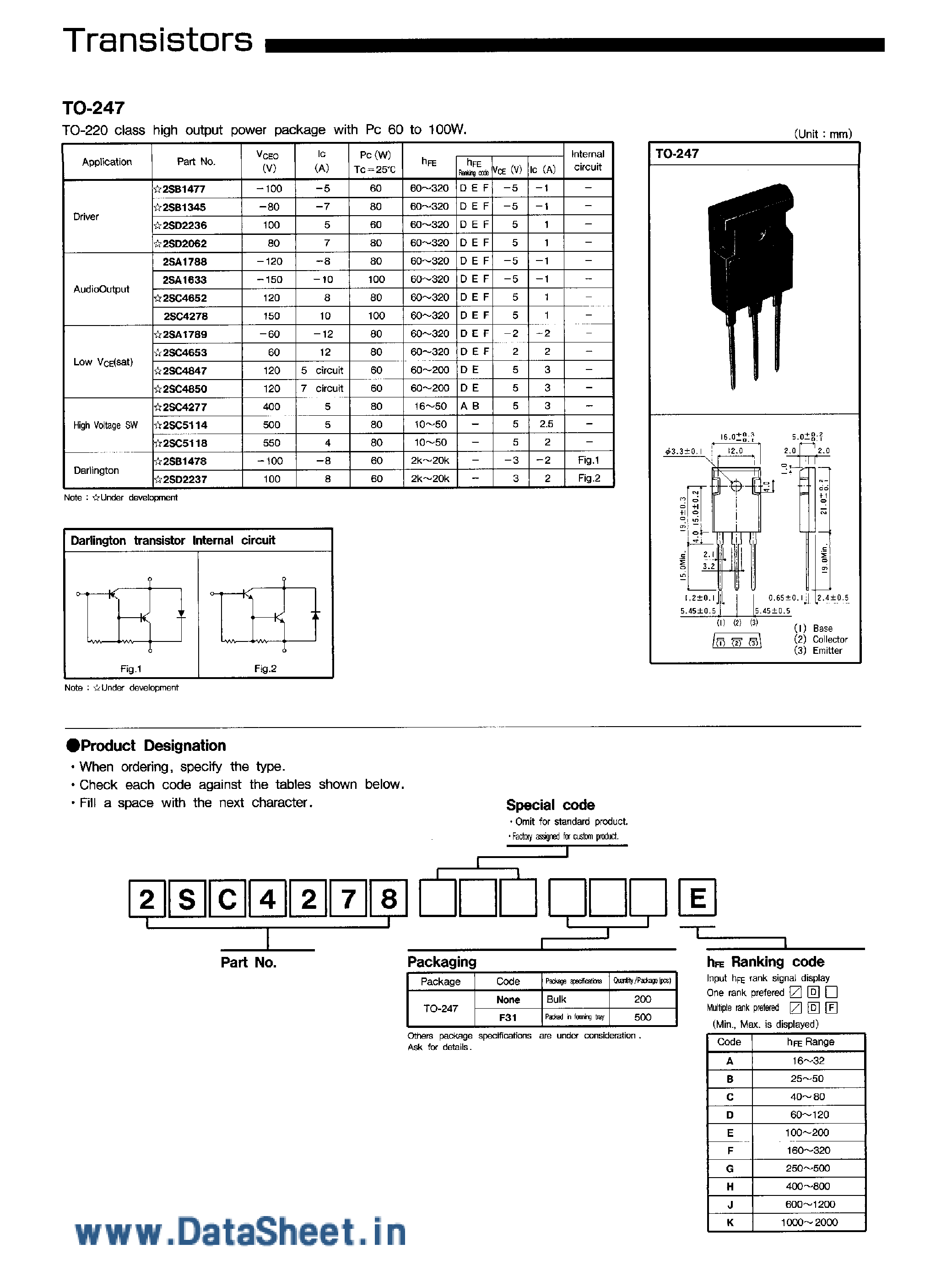 Datasheet 2SA1789 page 1 Datasheet 2SA1789 - TRANSISTORS page 1