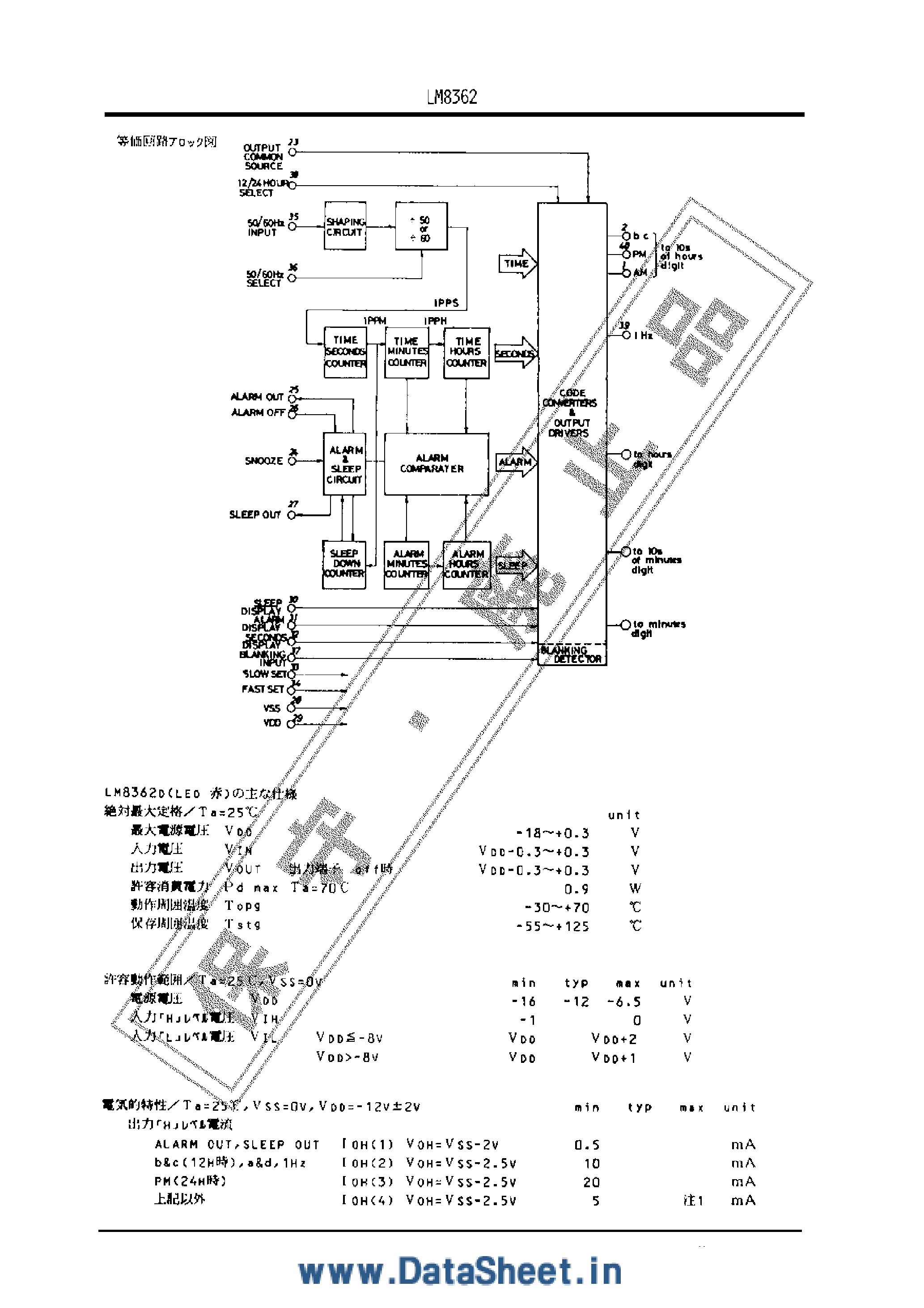Datasheet LM8362 - LM8362 page 2
