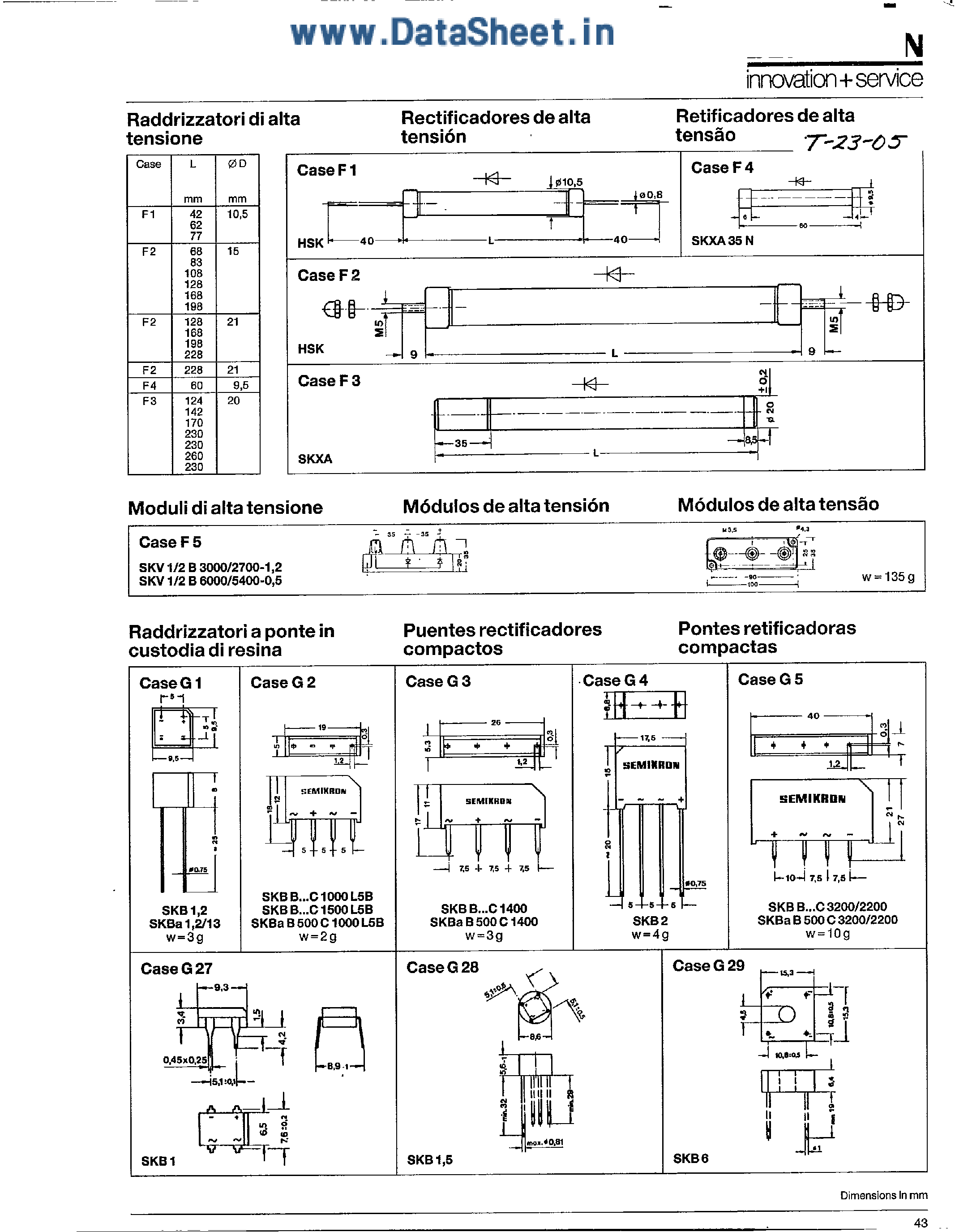 Datasheet SKBB80C1400 page 2 Datasheet SKBB80C1400 - BRIDGE RECTIFIER page 2