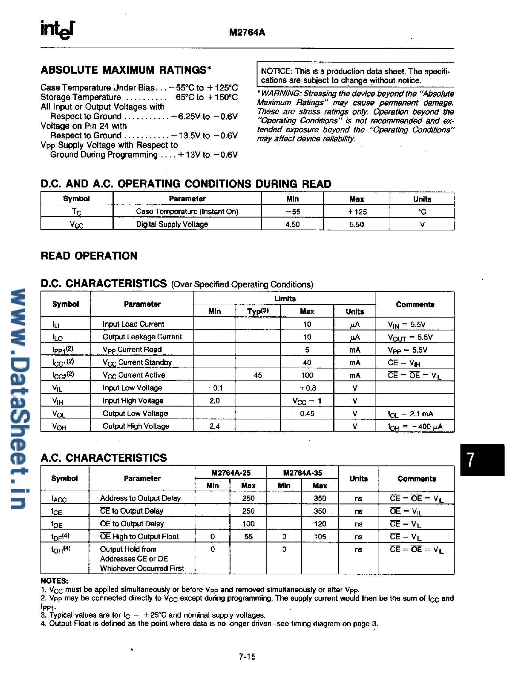 Datasheet MD2764A - Advances 64K UV EPROM page 2