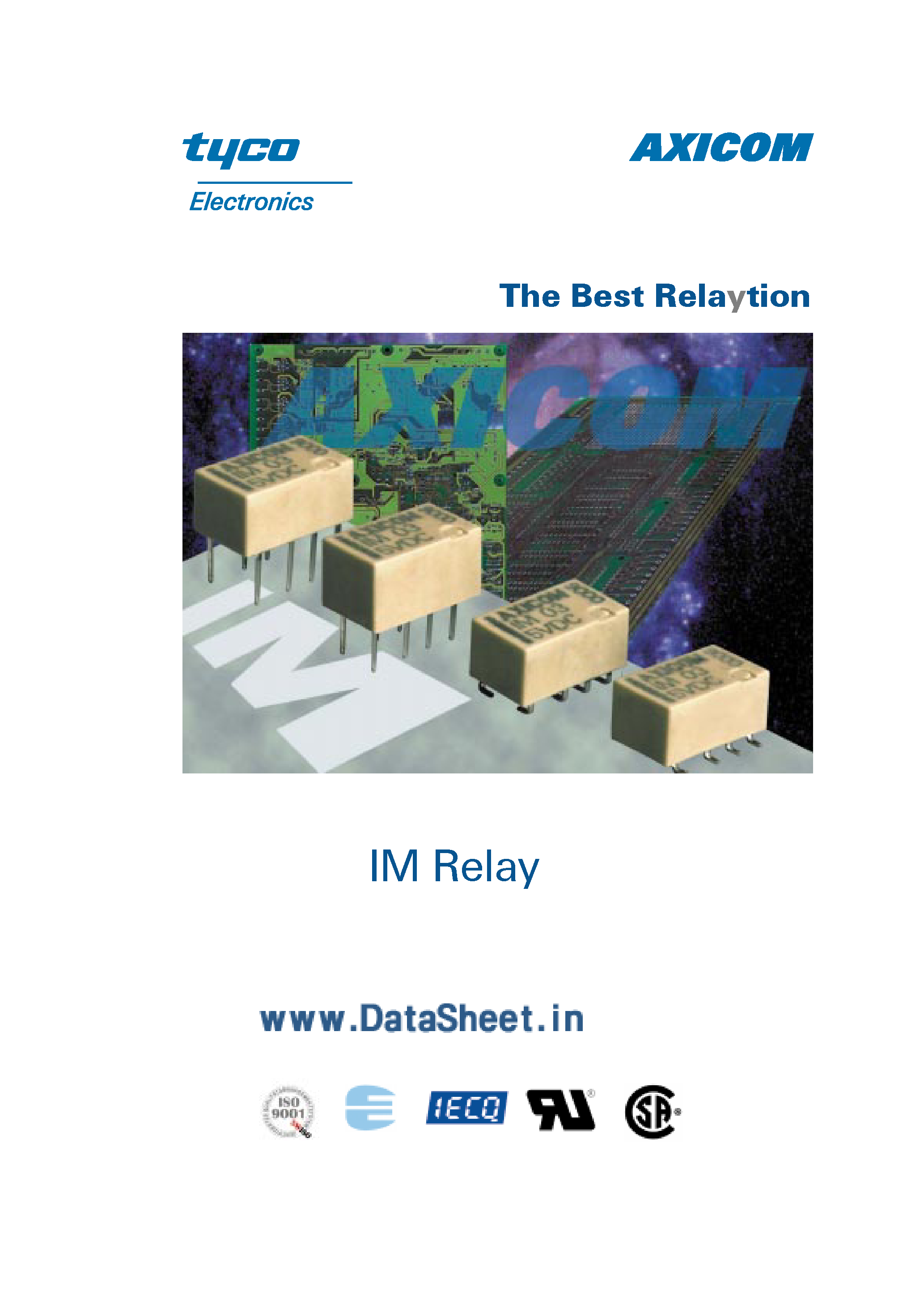 Datasheet IM0xxx - The Best Relaytion page 1