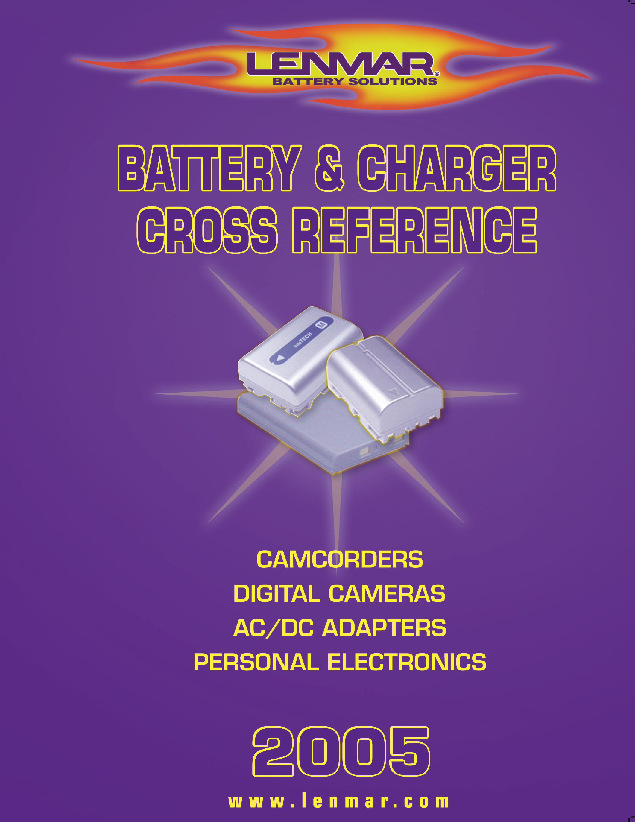 Datasheet ER-D210 - Battery & Charger Cross Reference page 1