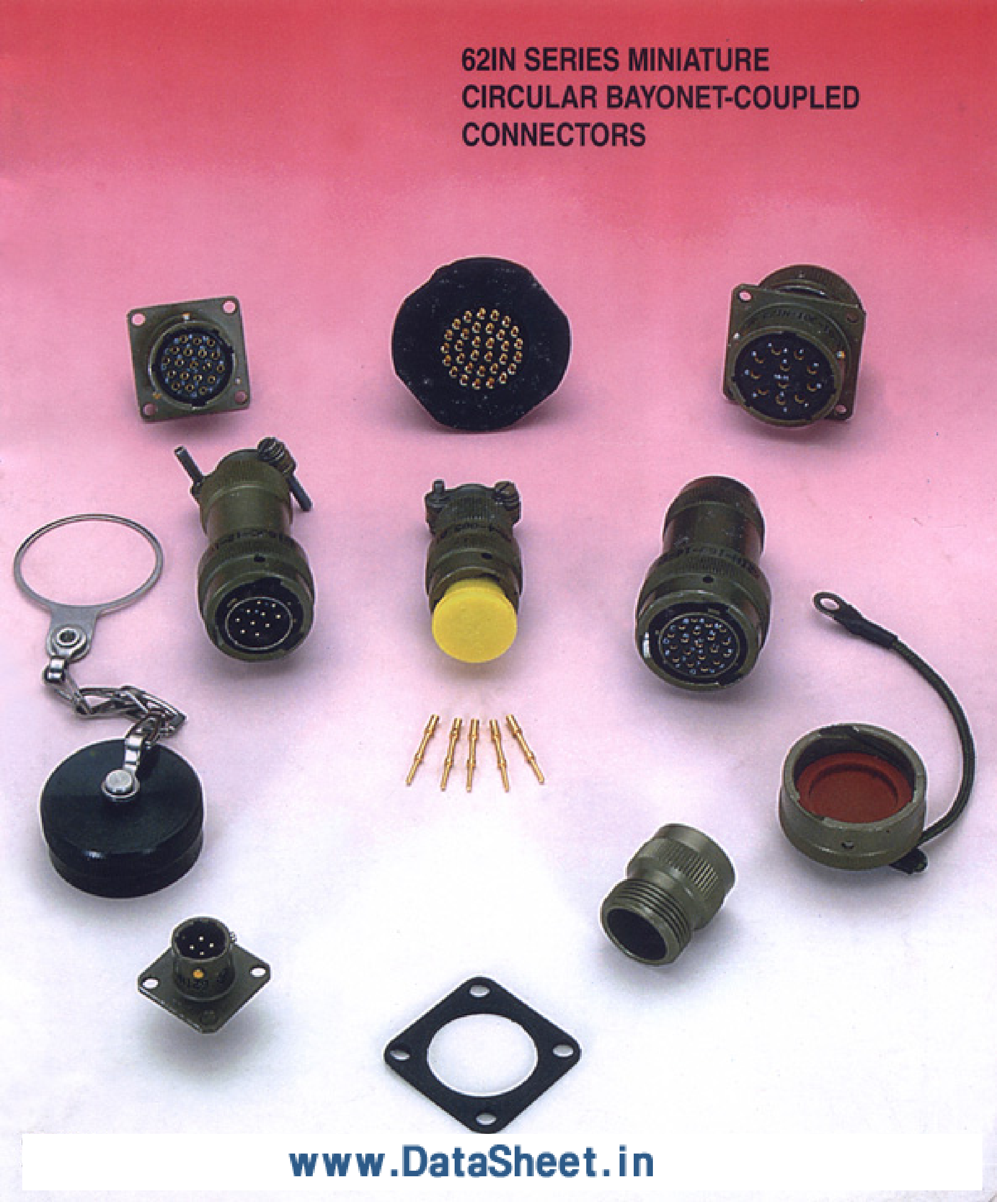Даташит на микросхему 62INxx страница 1 Даташит 62INxx - Circular Bayonet-Coupled Connectors страница 1