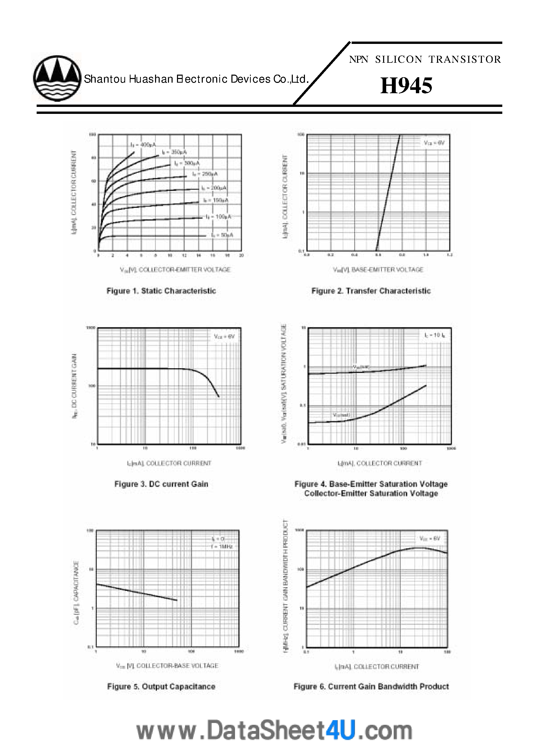 Даташит H945 - NPN Silicon Transistors страница 2