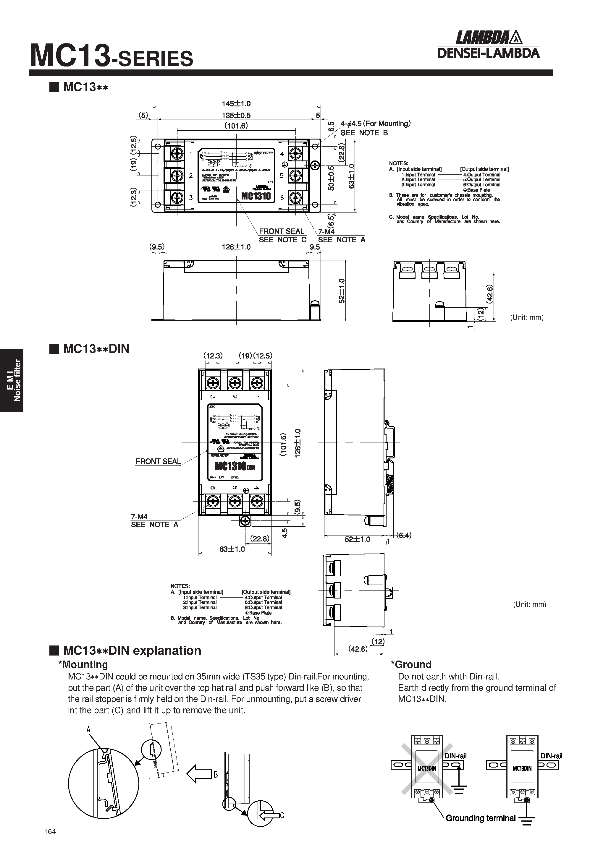 Datasheet MC1306 - (MC1306 - MC1330) Mount page 2