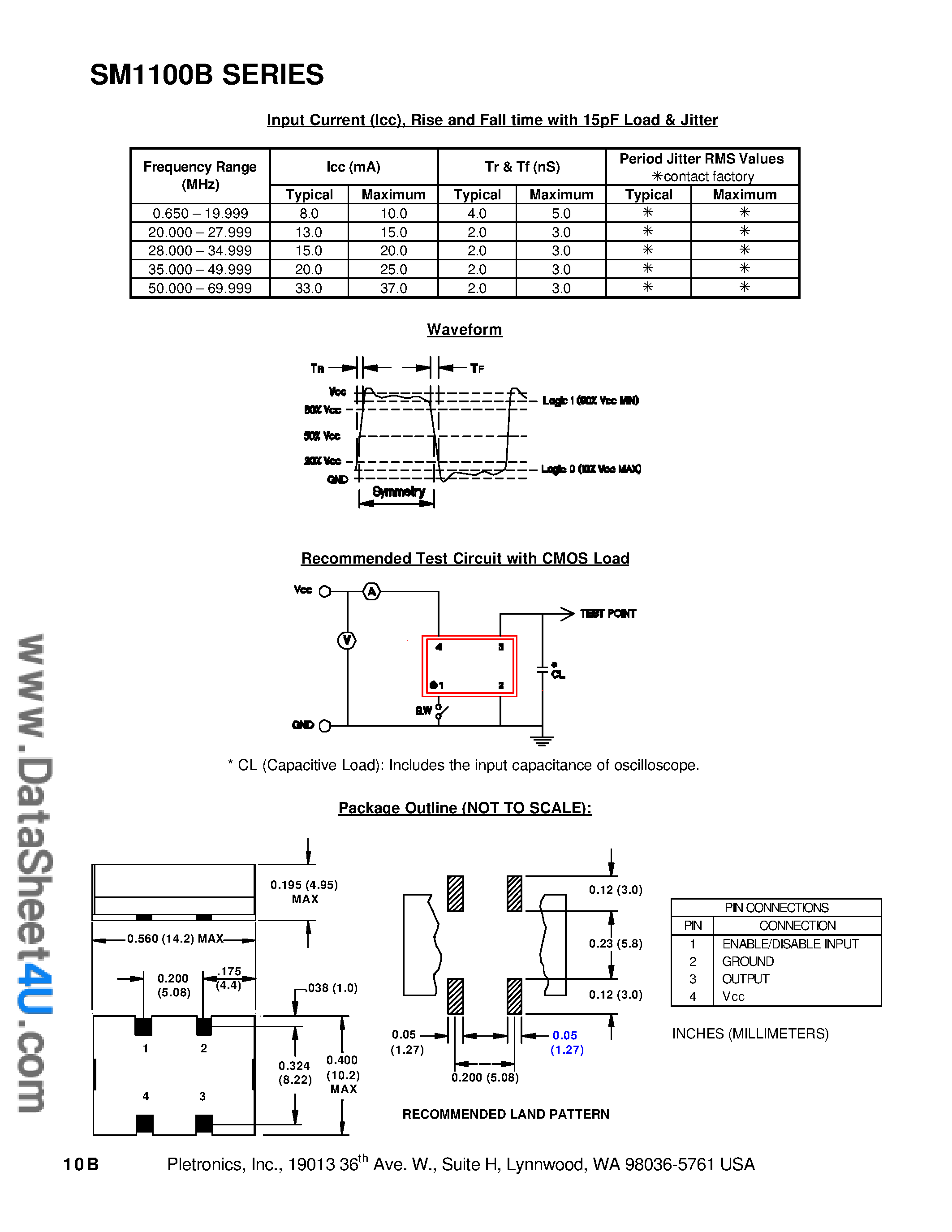 Даташит на микросхему SM1145B страница 2 Даташит SM1145B - CMOS COMPATIBLE WITH TRI-STATE OUTPUT страница 2