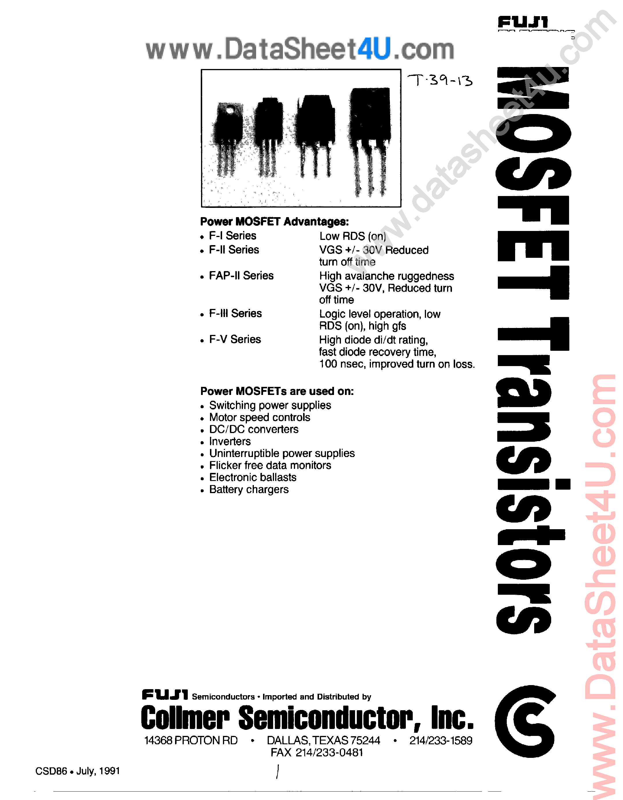 Datasheet 2SK1021 - (2SKxxxx) Power MOSFET page 1