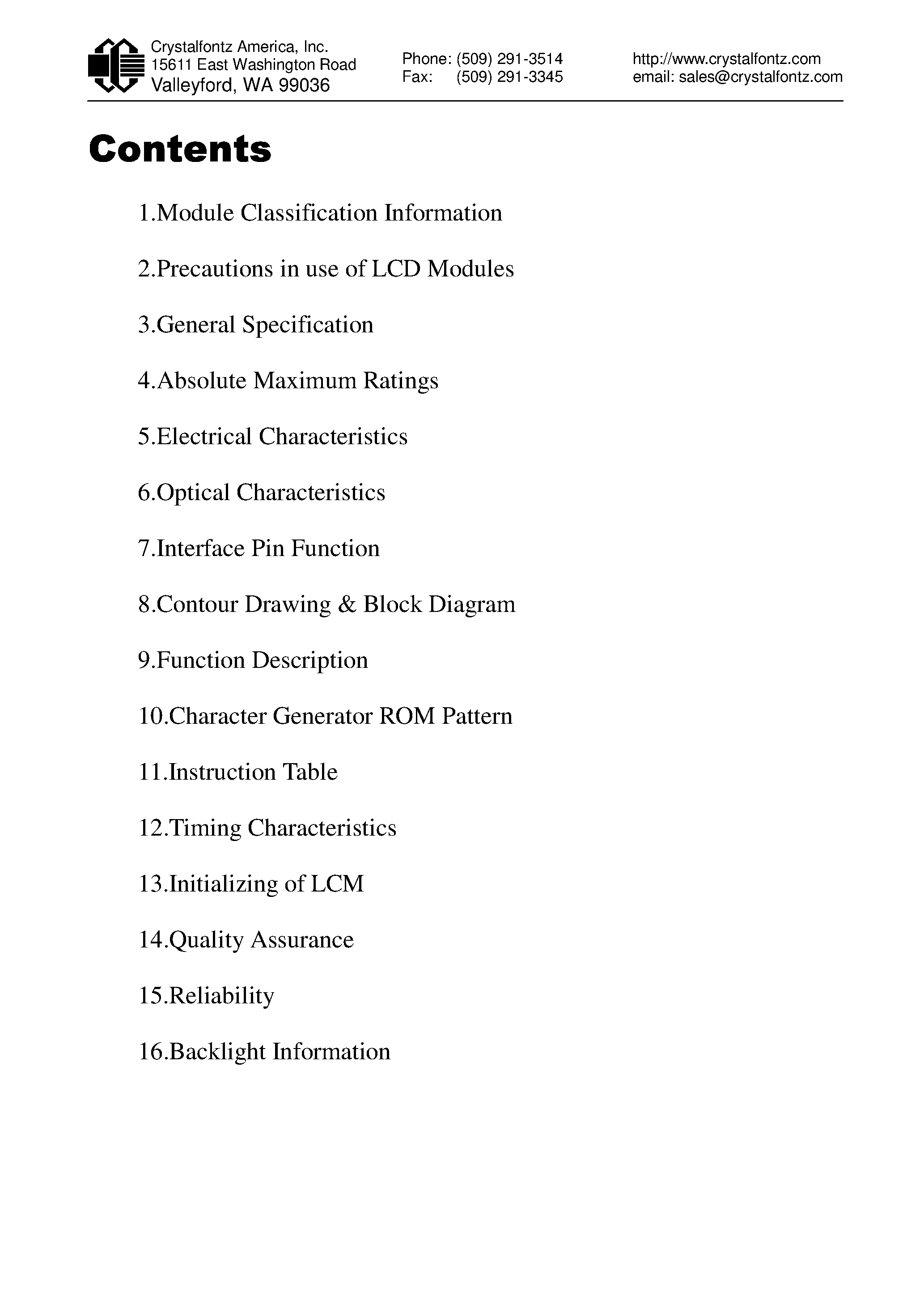 Даташит LCD-1602A - LCD Module страница 2