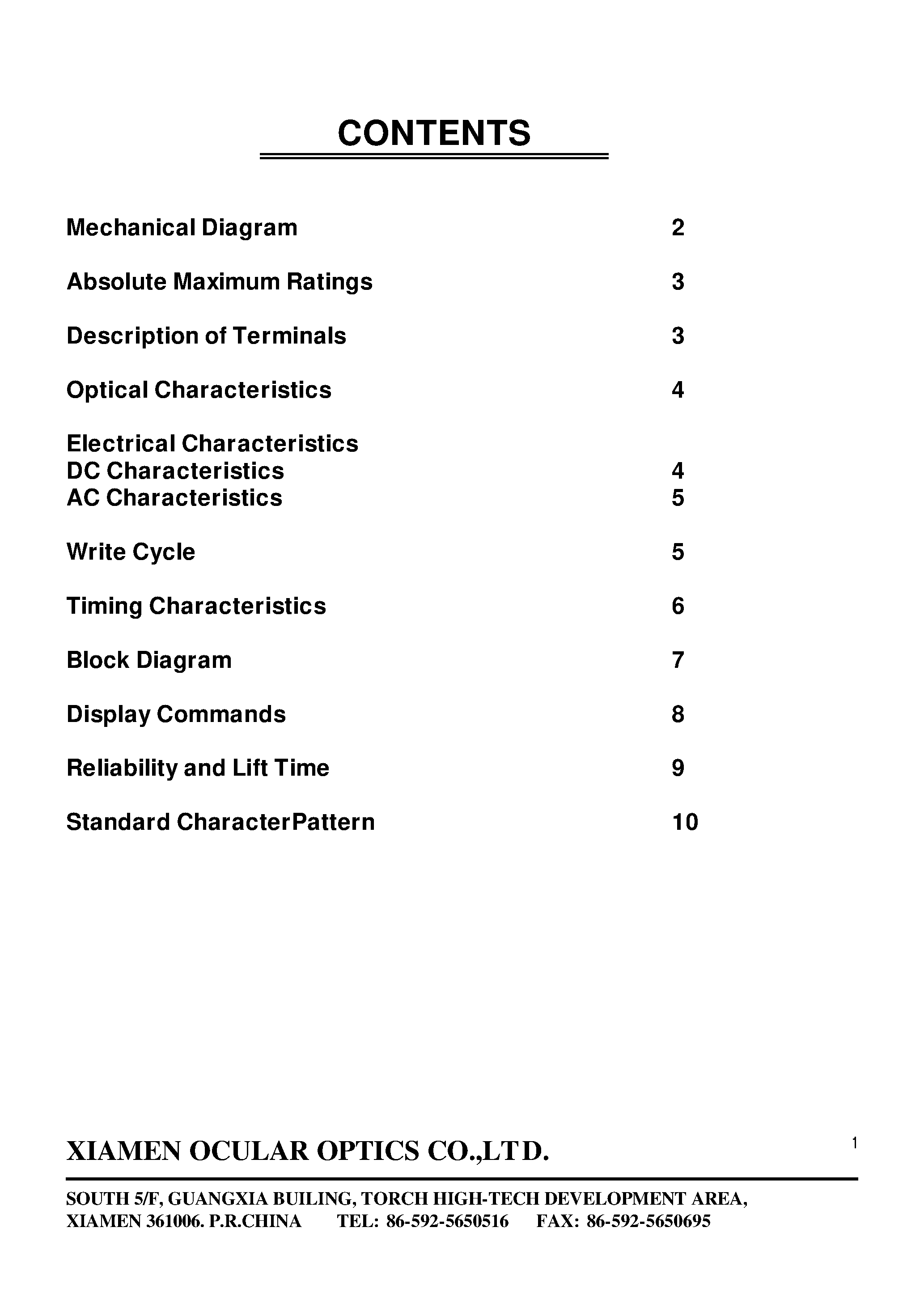 Даташит на микросхему LCD-1602B страница 2 Даташит LCD-1602B - LCD Module страница 2